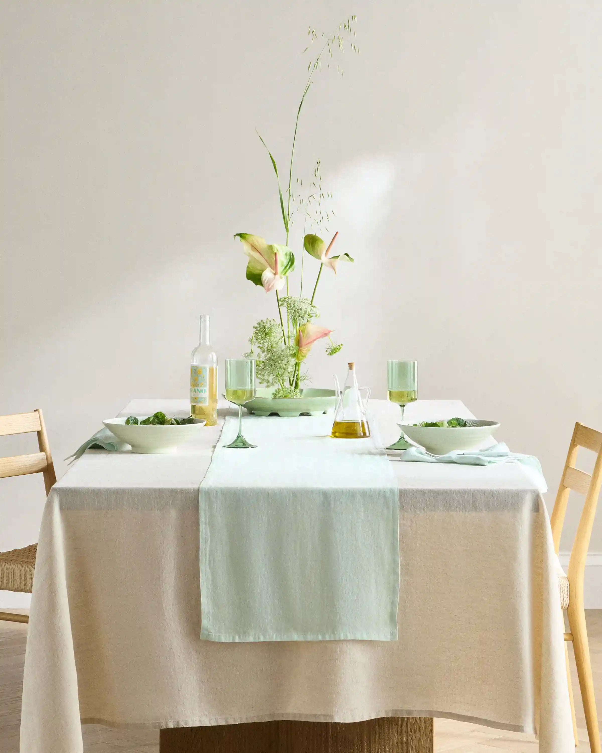 European Linen Table Runner
