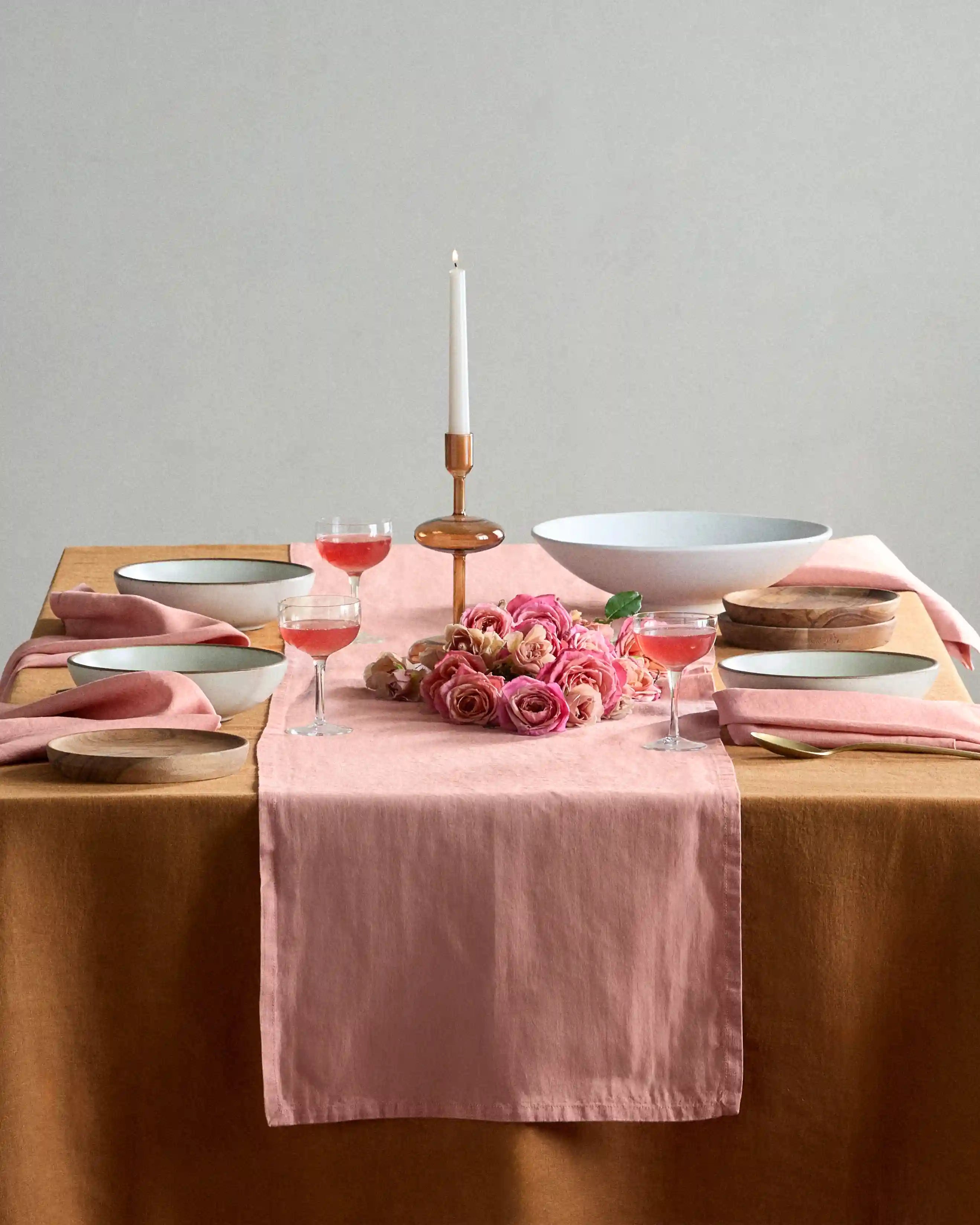 European Linen Table Runner