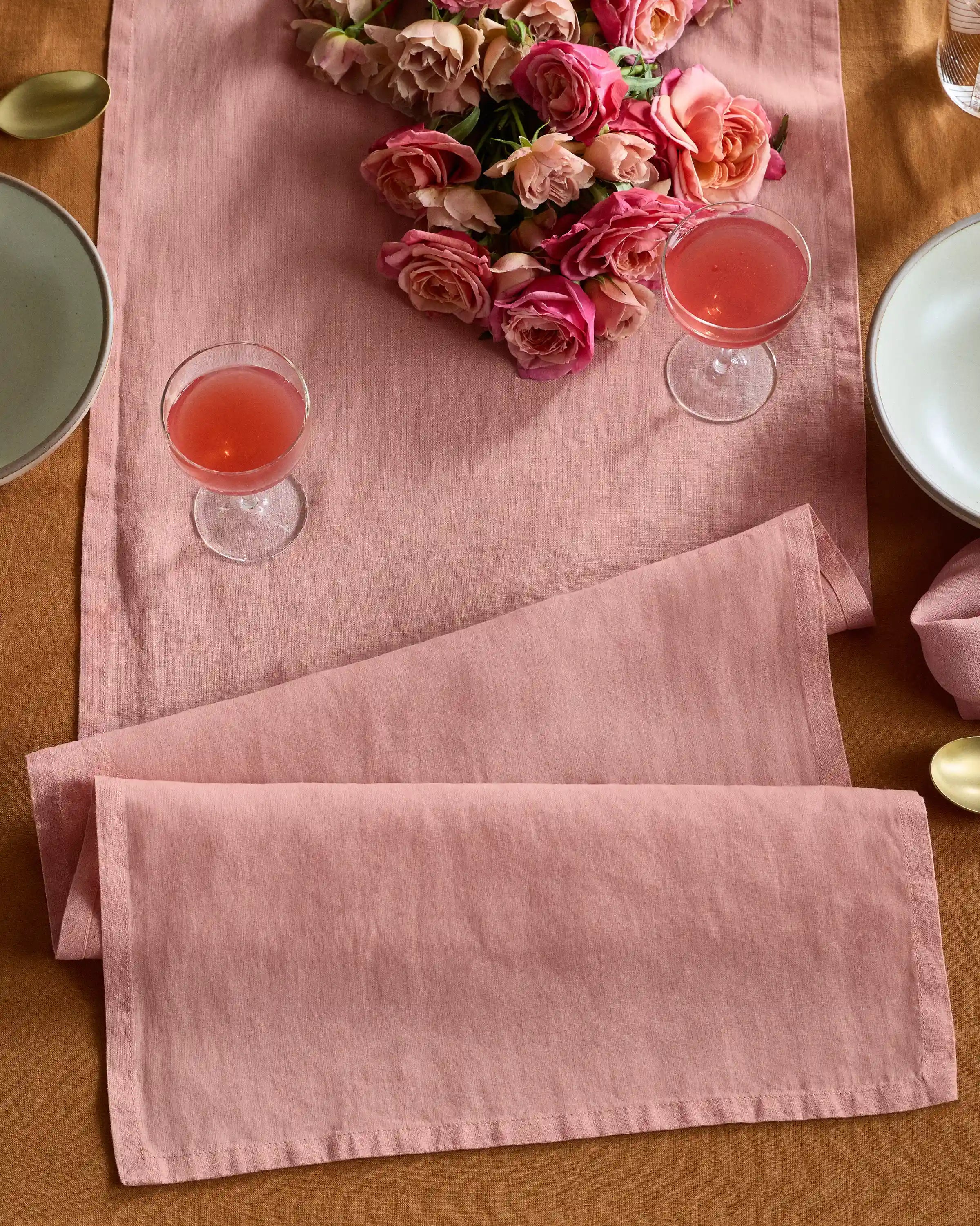 European Linen Table Runner