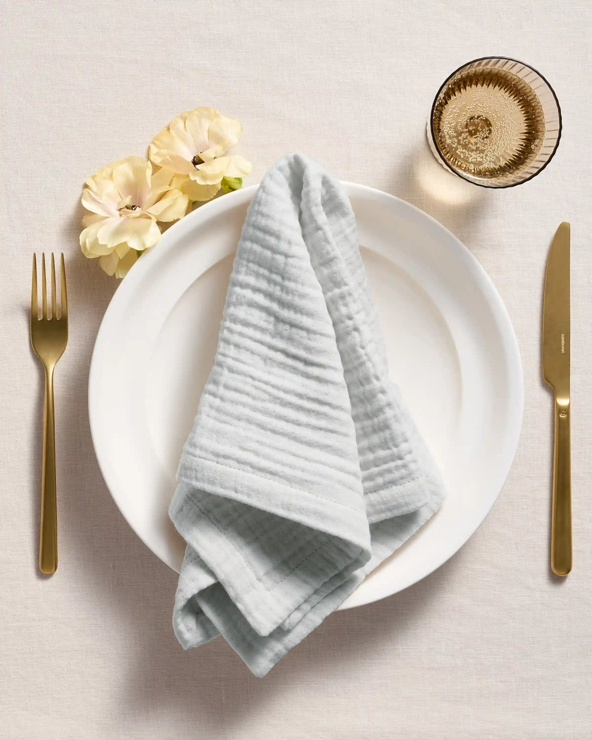 Organic Cotton Gauze Napkins, Set of 12