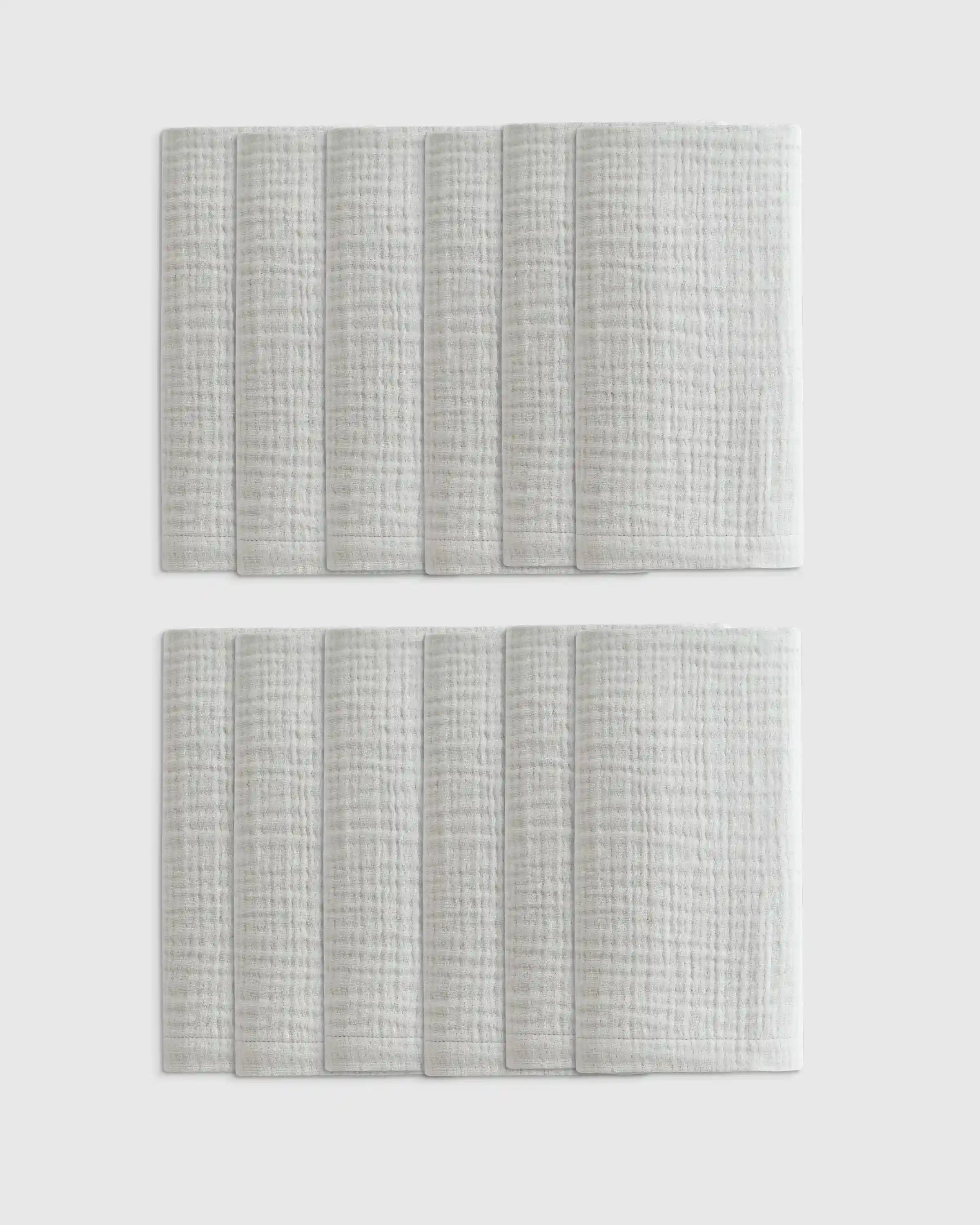 Organic Cotton Gauze Napkins, Set of 12