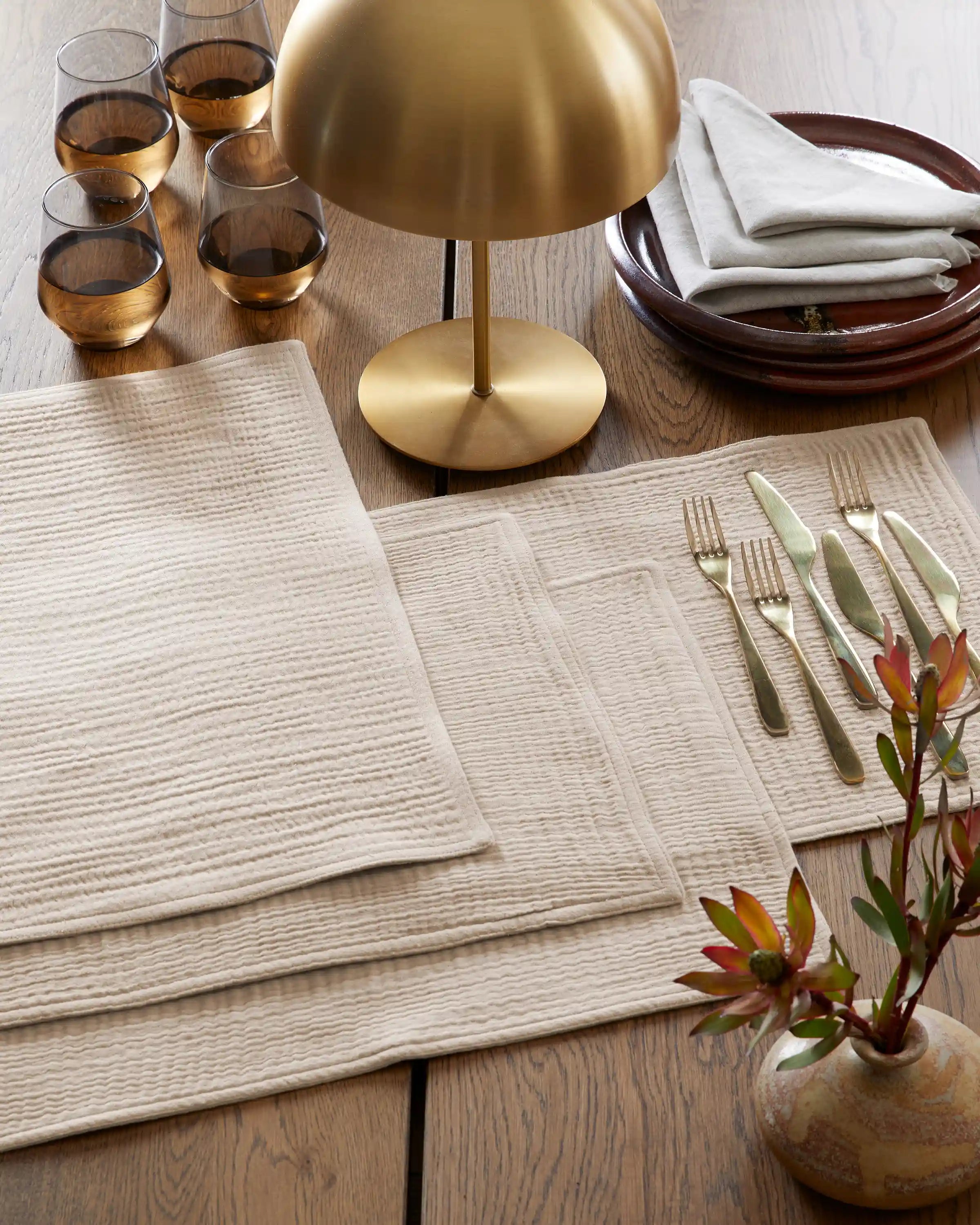 Organic Cotton Gauze Placemats (Set of 8)