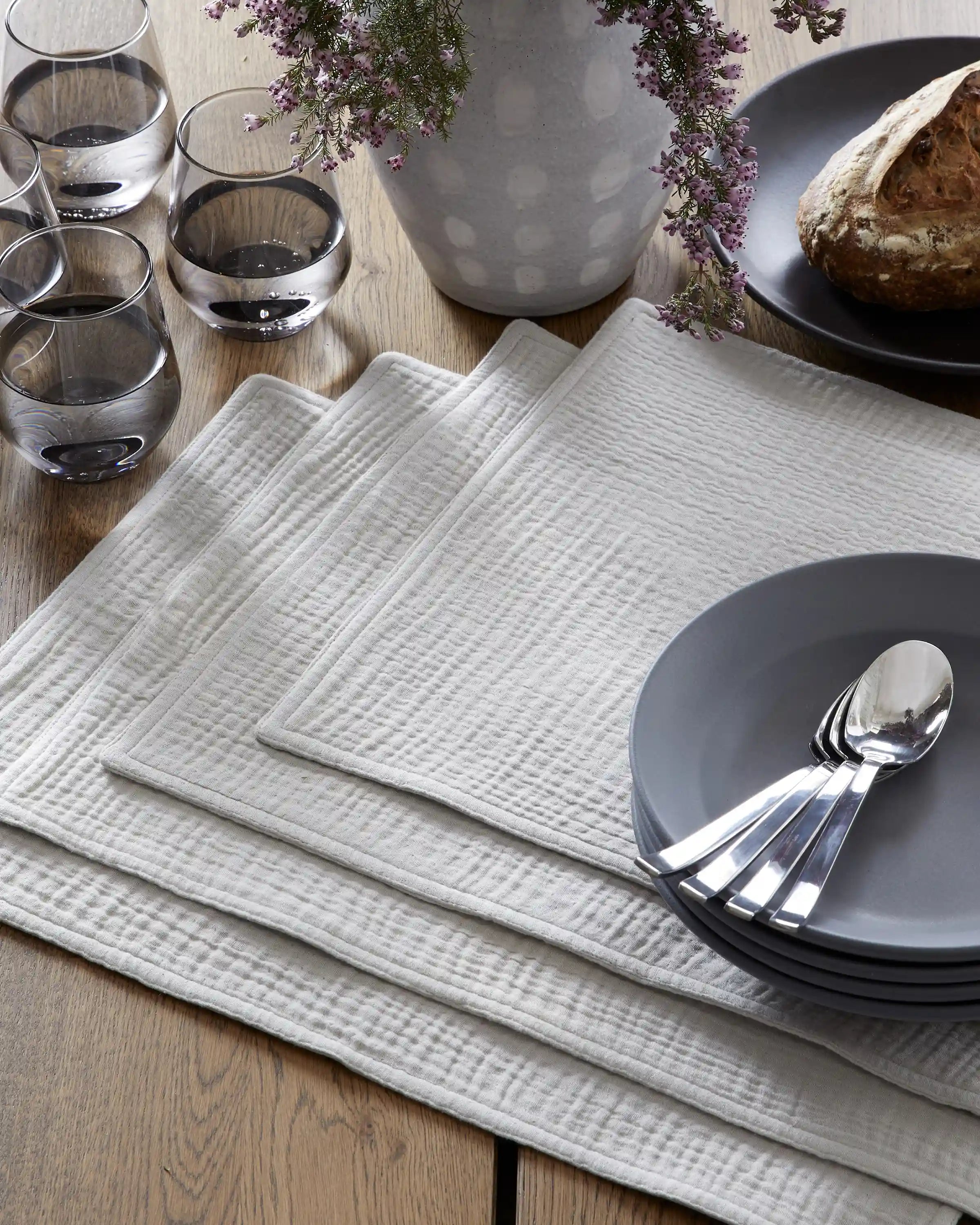 Organic Cotton Gauze Placemats (Set of 8)
