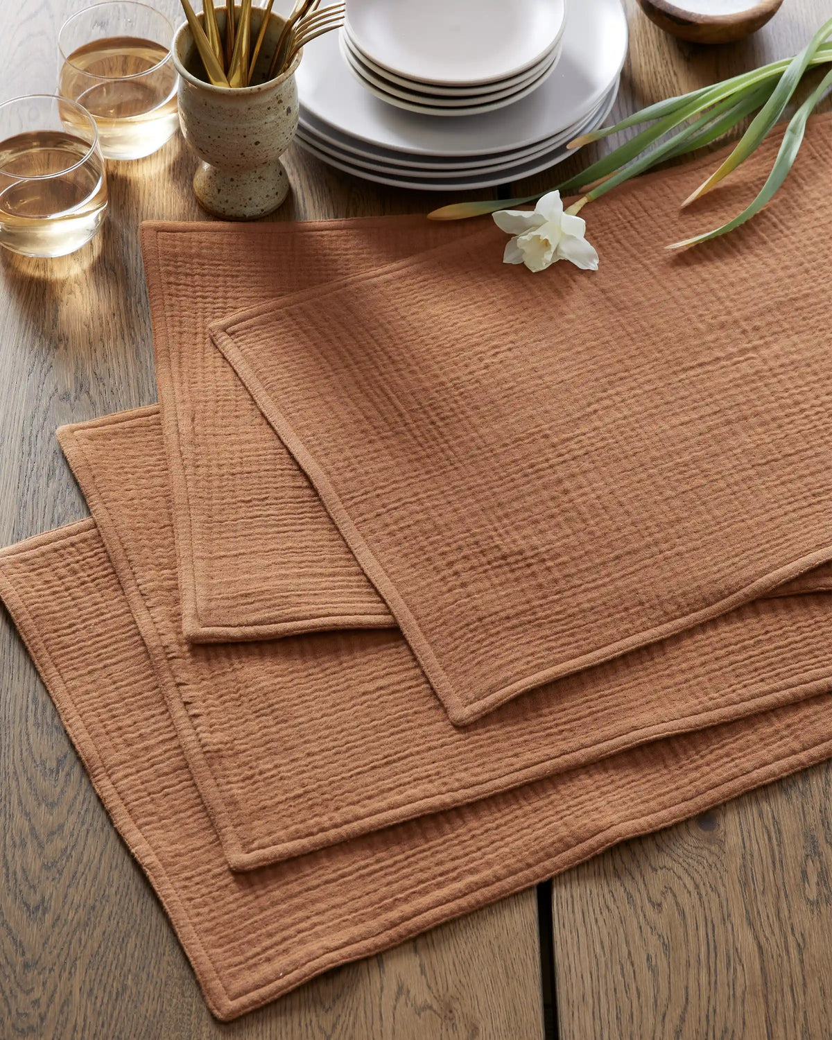 Organic Cotton Gauze Placemats (Set of 8)