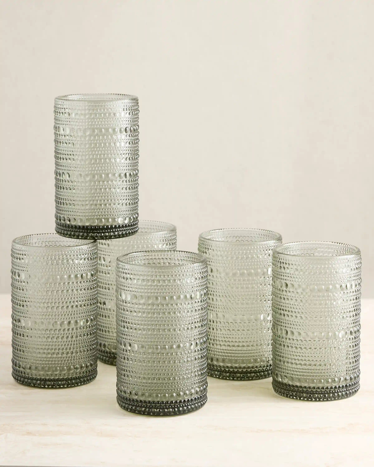 Jupiter Tall Glass Tumbler, Set of 6