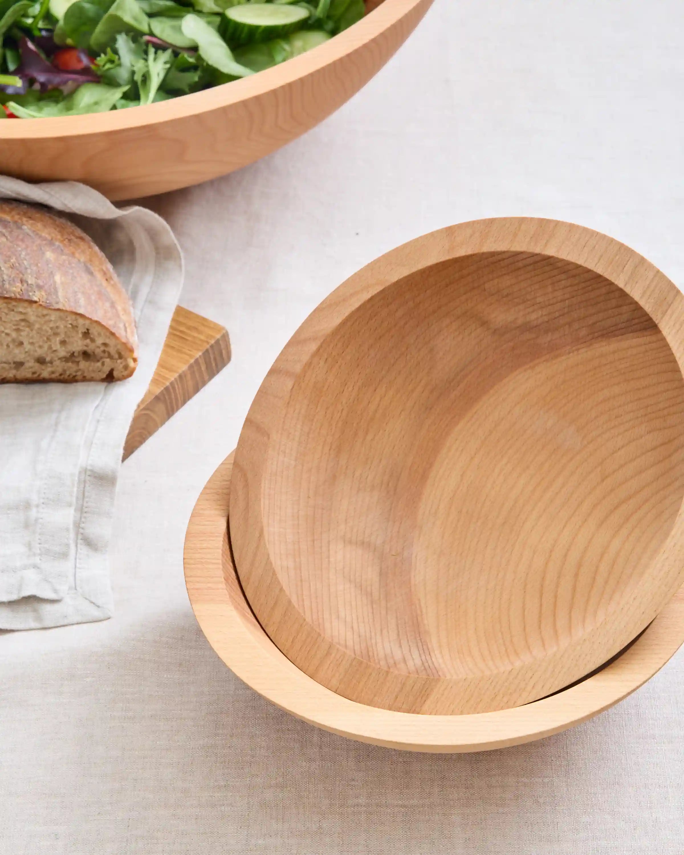 Handcrafted Wooden Bowls, Set of 4