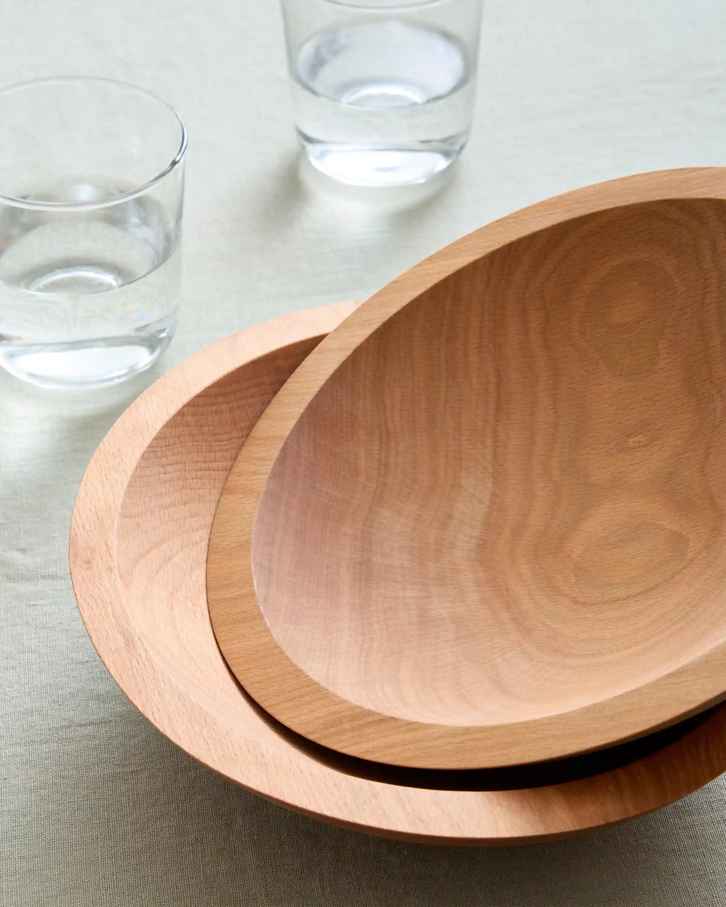 Handcrafted Wooden Bowls, Set of 4