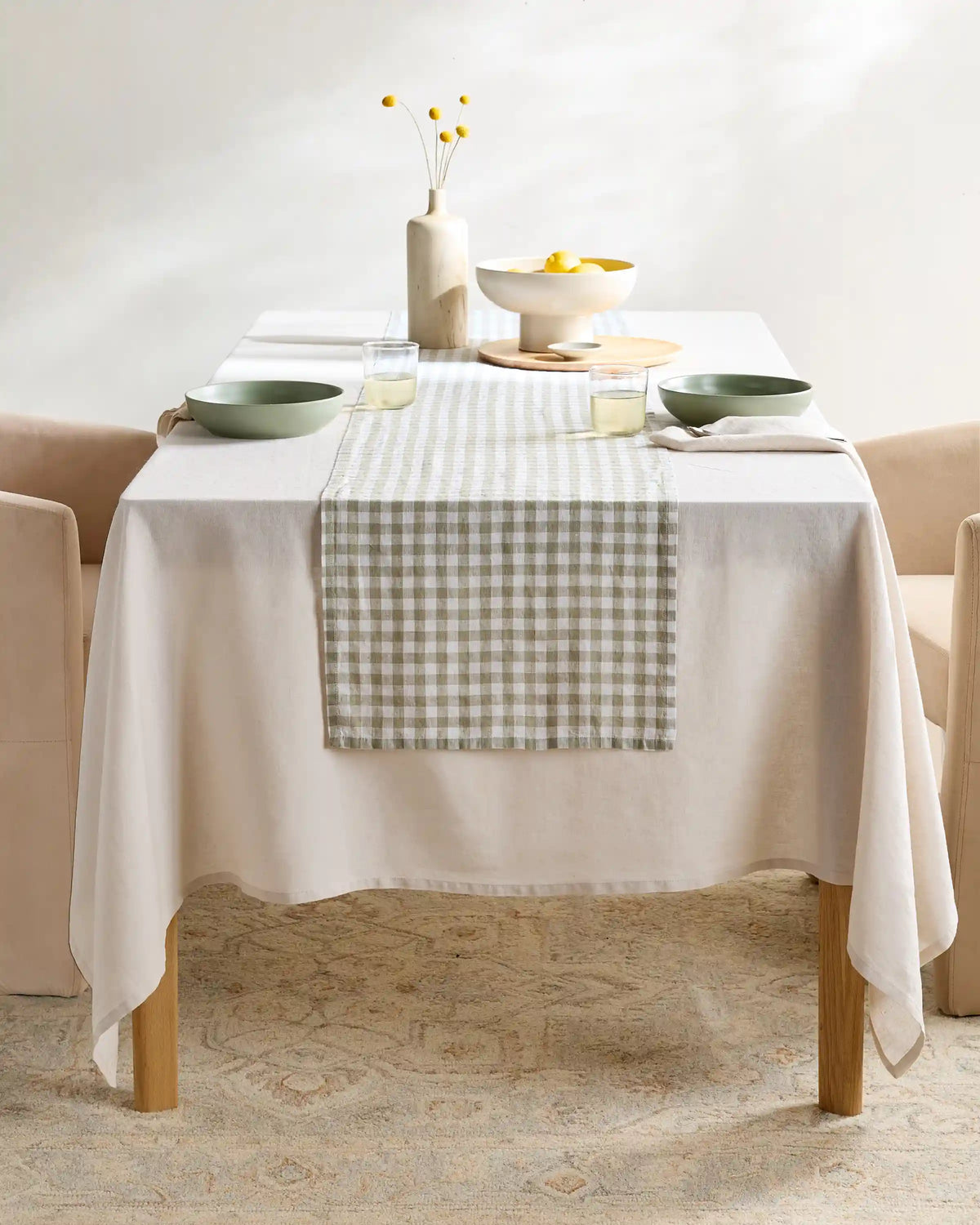 European Linen Table Runner