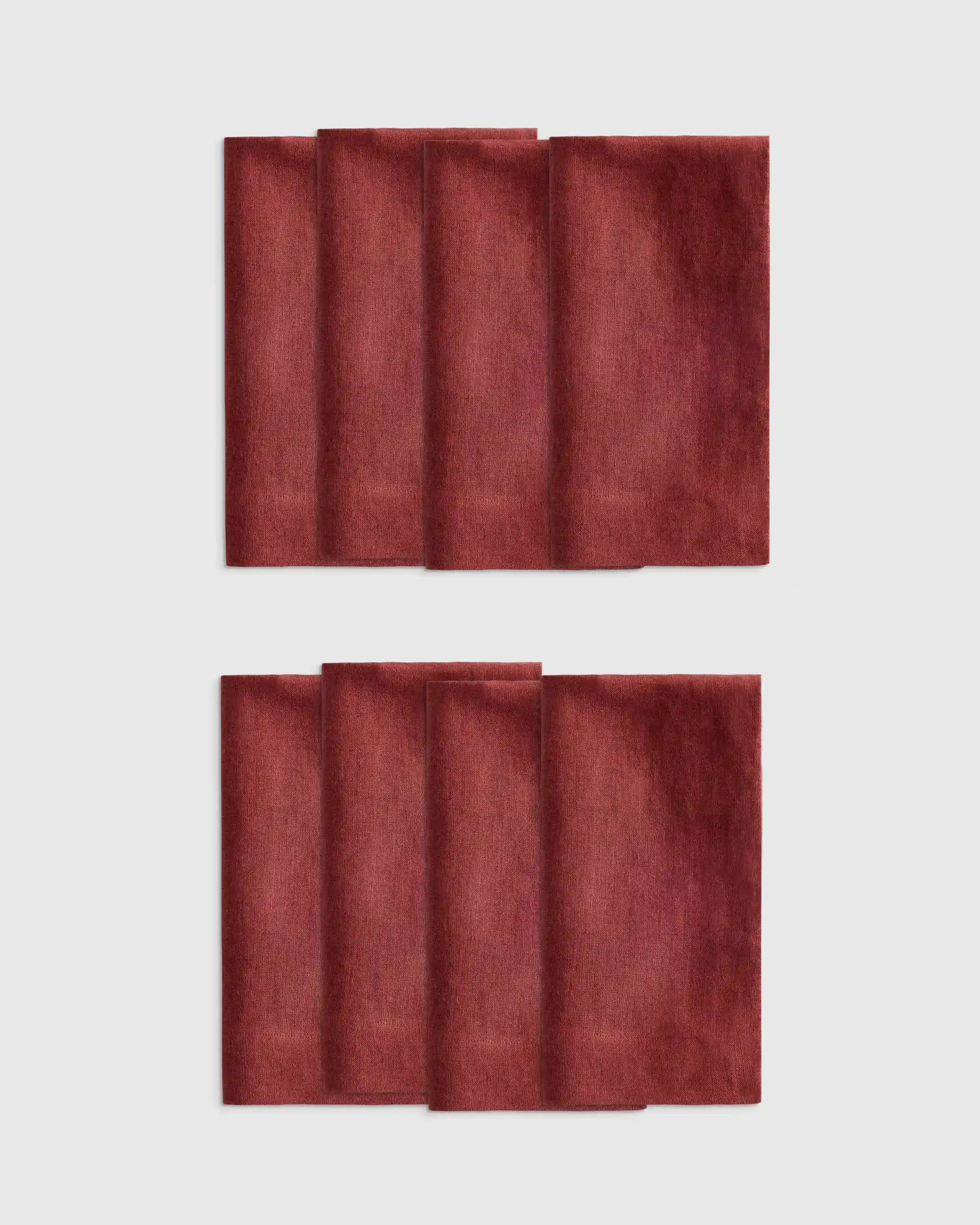 European Linen Wide-Hem Napkins, Set of 8