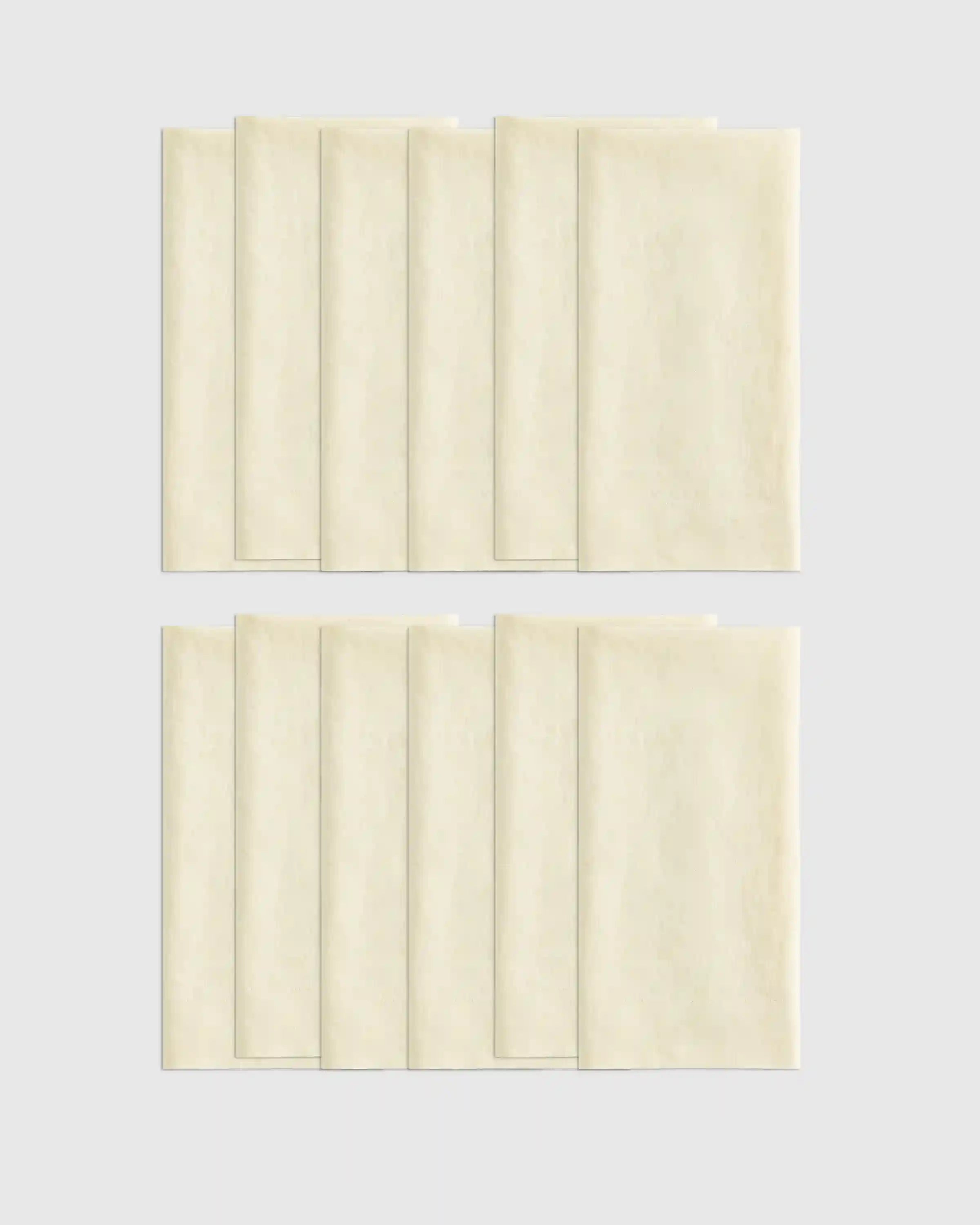European Linen Wide-Hem Napkins, Set of 12