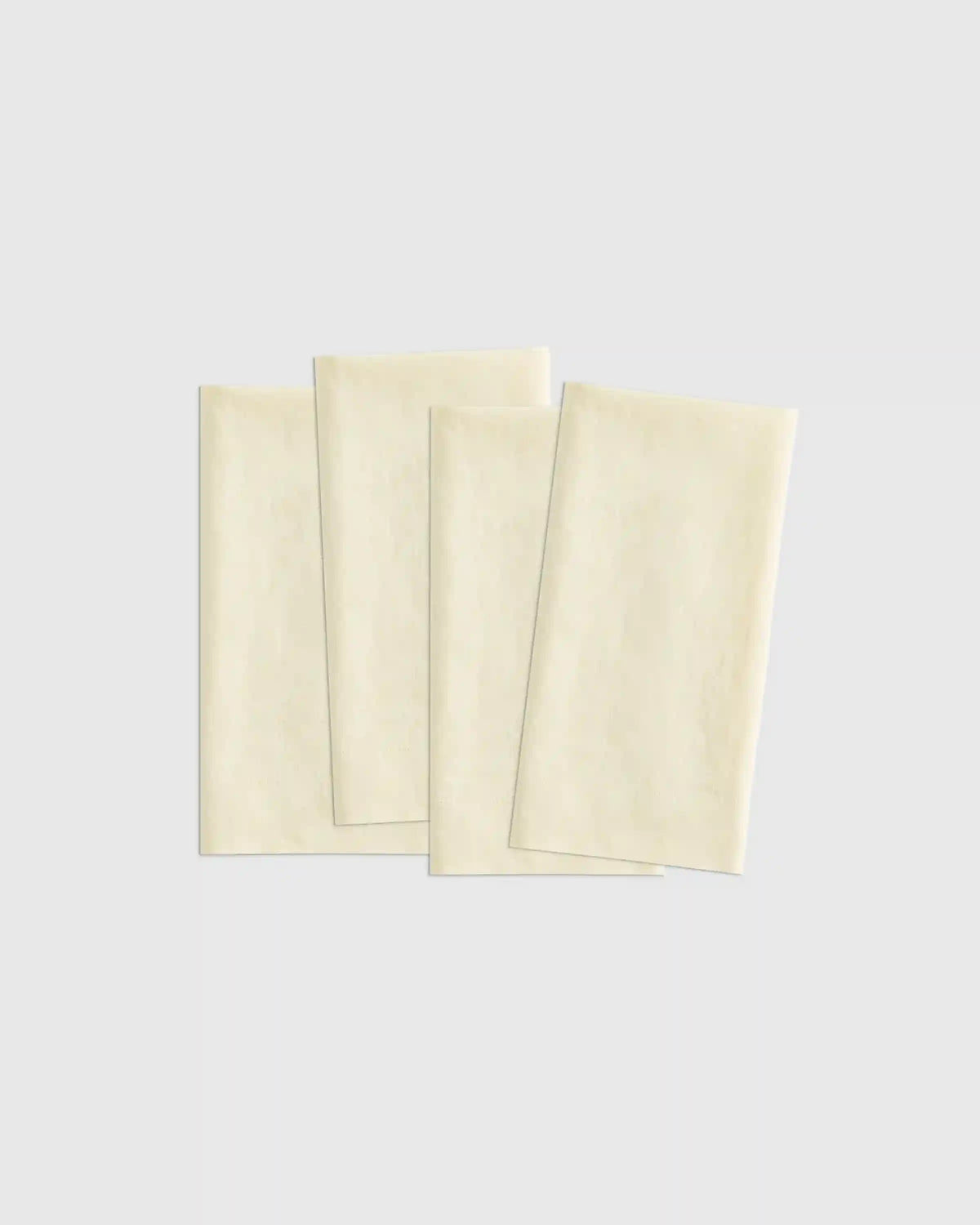 European Linen Wide-Hem Napkins, Set of 4