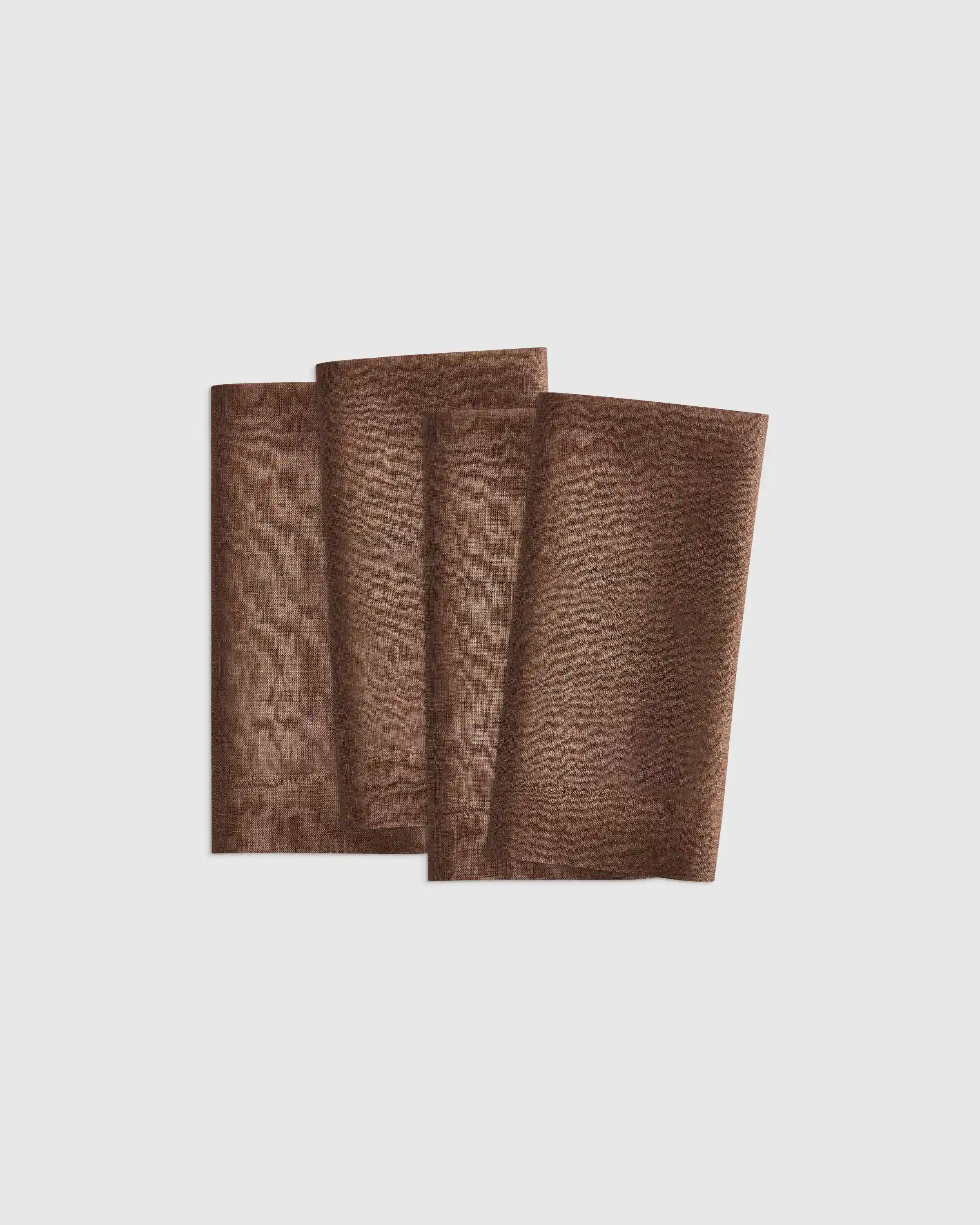 European Linen Wide-Hem Napkins, Set of 4