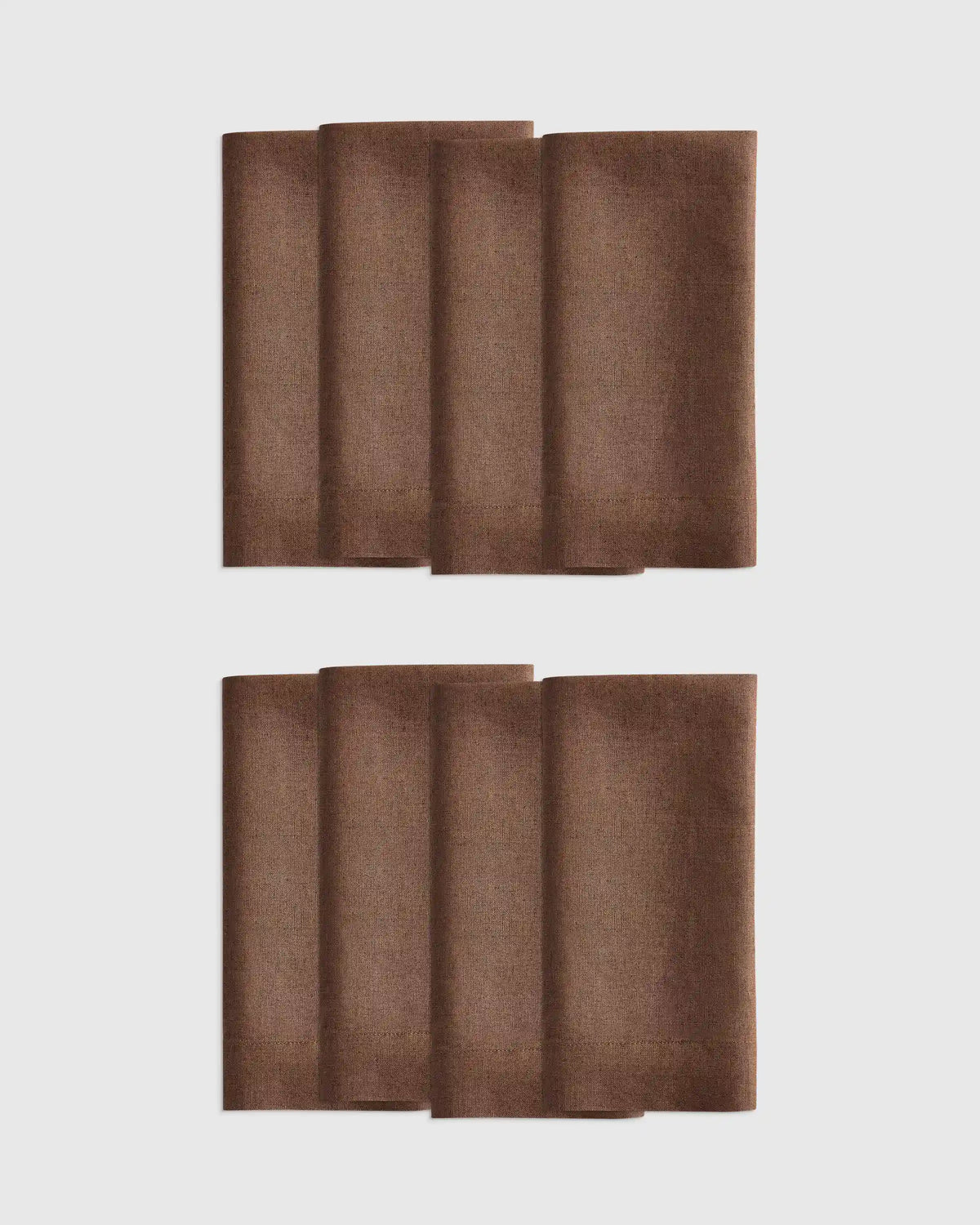 European Linen Wide-Hem Napkins, Set of 8
