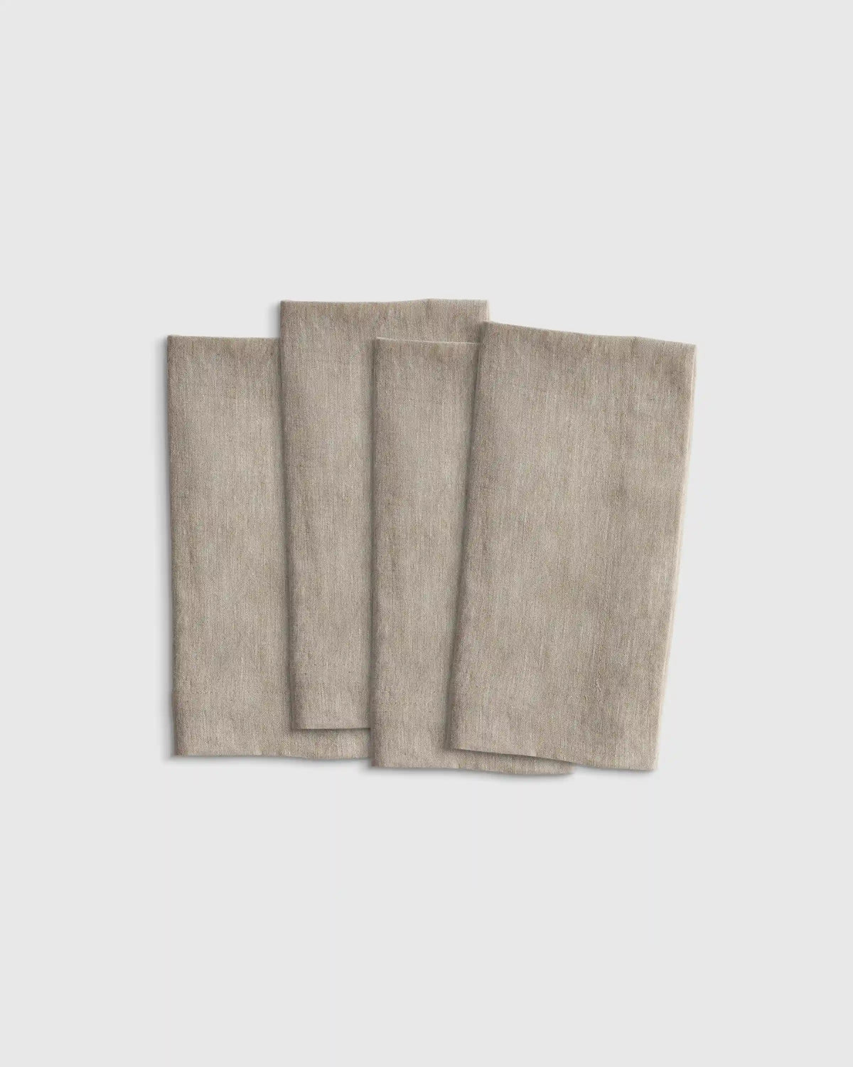 European Linen Wide-Hem Napkins, Set of 4