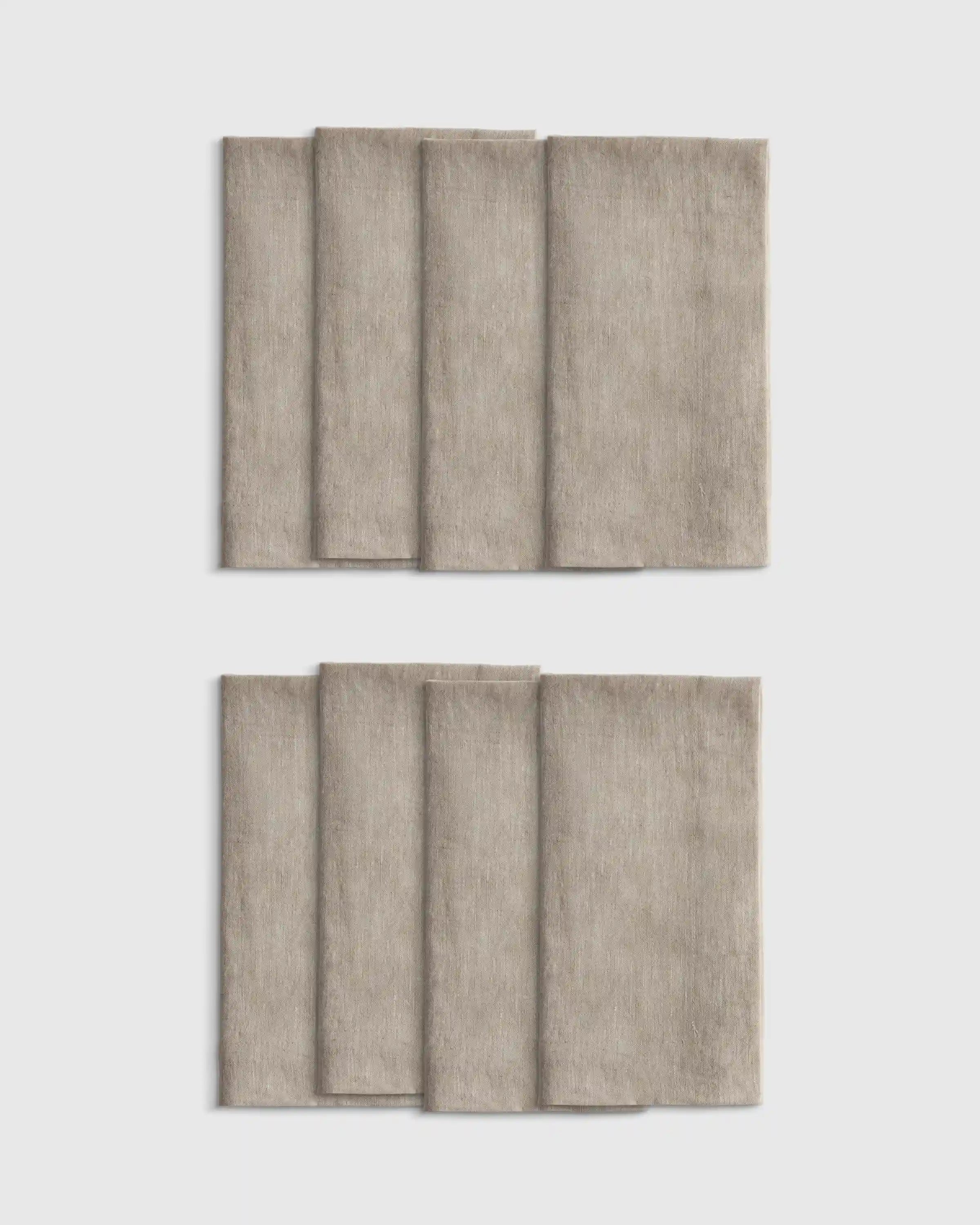 European Linen Wide-Hem Napkins, Set of 8