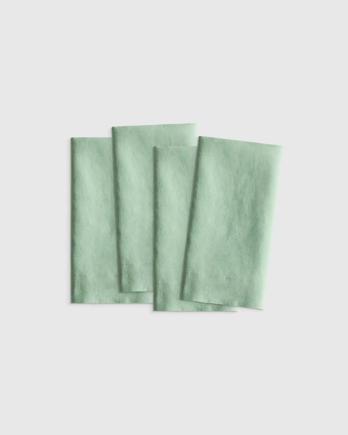 European Linen Wide-Hem Napkins, Set of 4
