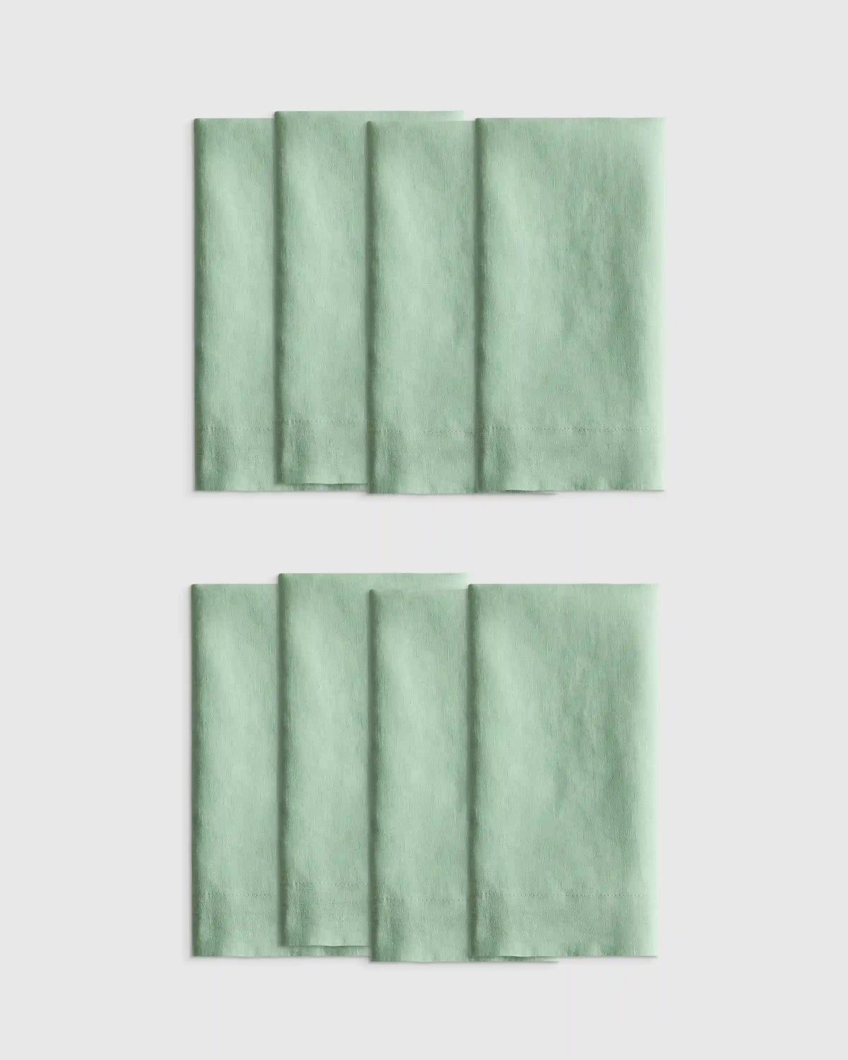 European Linen Wide-Hem Napkins, Set of 8