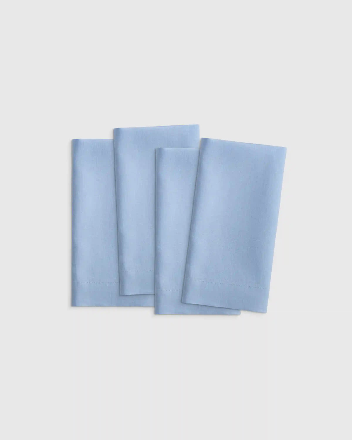 European Linen Wide-Hem Napkins, Set of 4