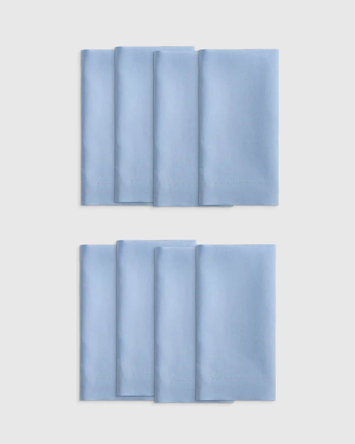 European Linen Wide-Hem Napkins, Set of 8