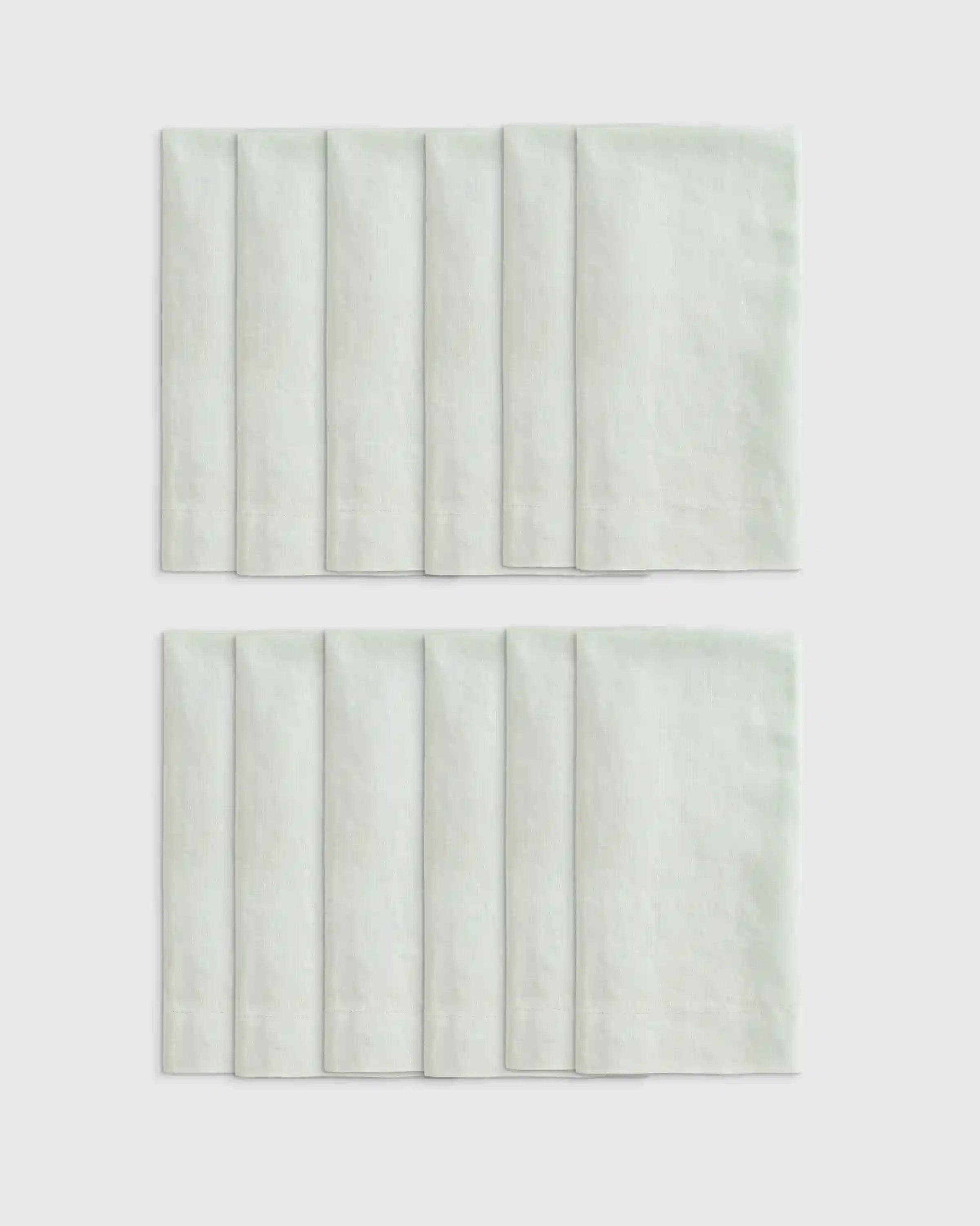 European Linen Wide-Hem Napkins, Set of 12