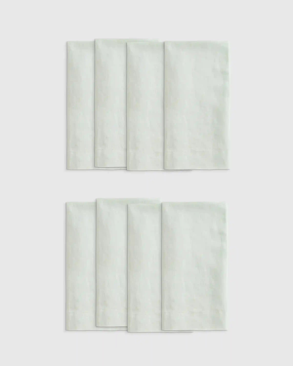 European Linen Wide-Hem Napkins, Set of 8