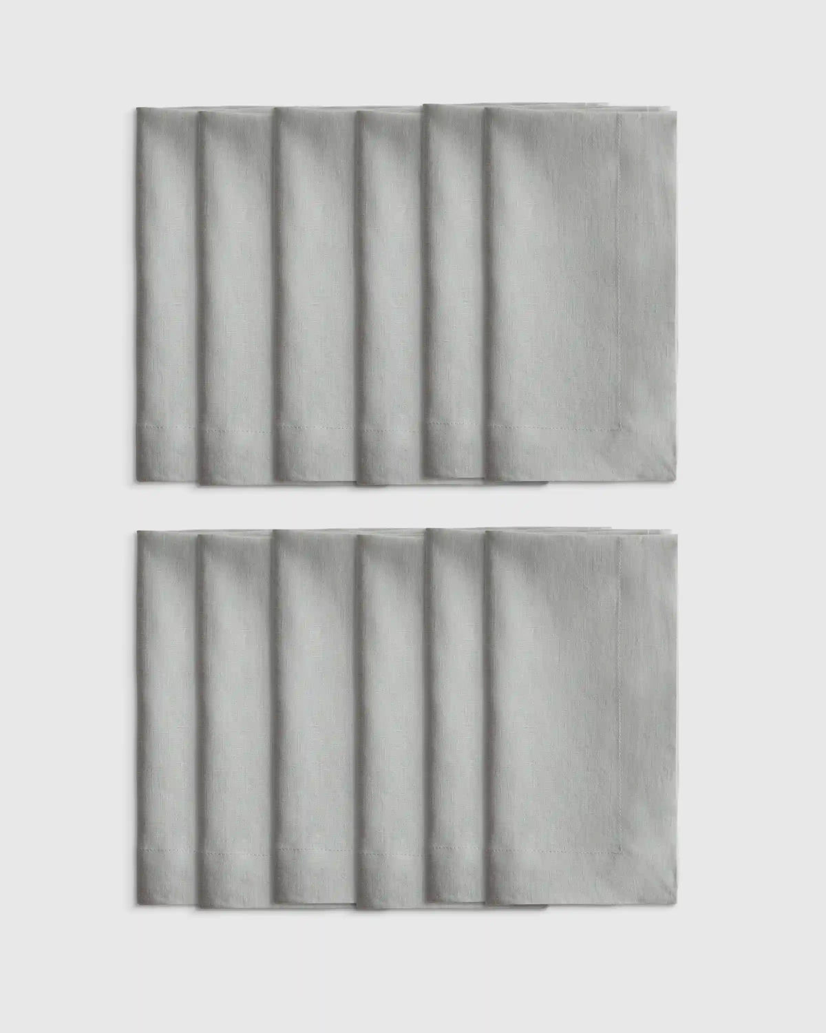 European Linen Wide-Hem Napkins, Set of 12