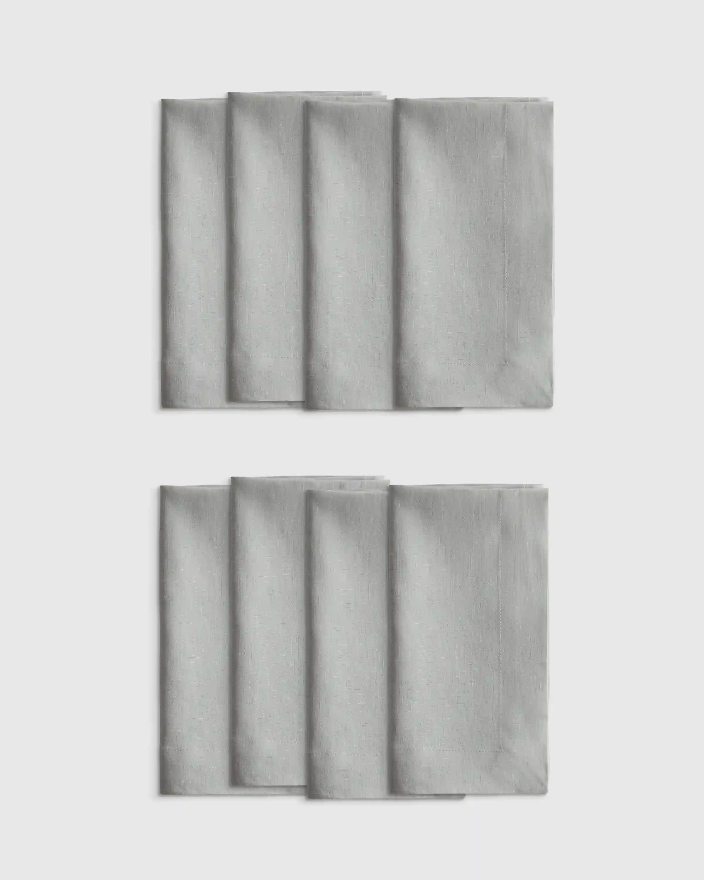 European Linen Wide-Hem Napkins, Set of 8
