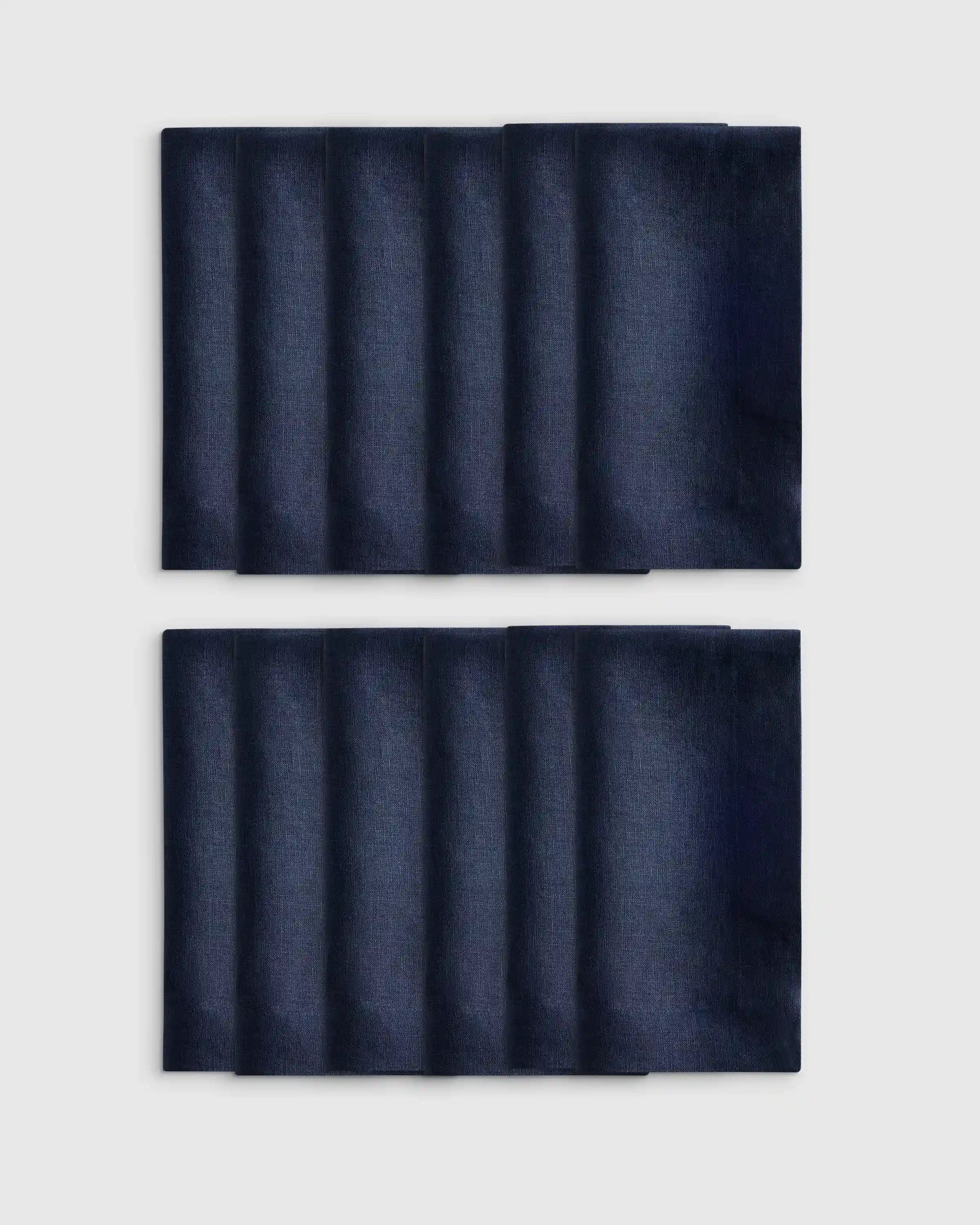 European Linen Wide-Hem Napkins, Set of 12