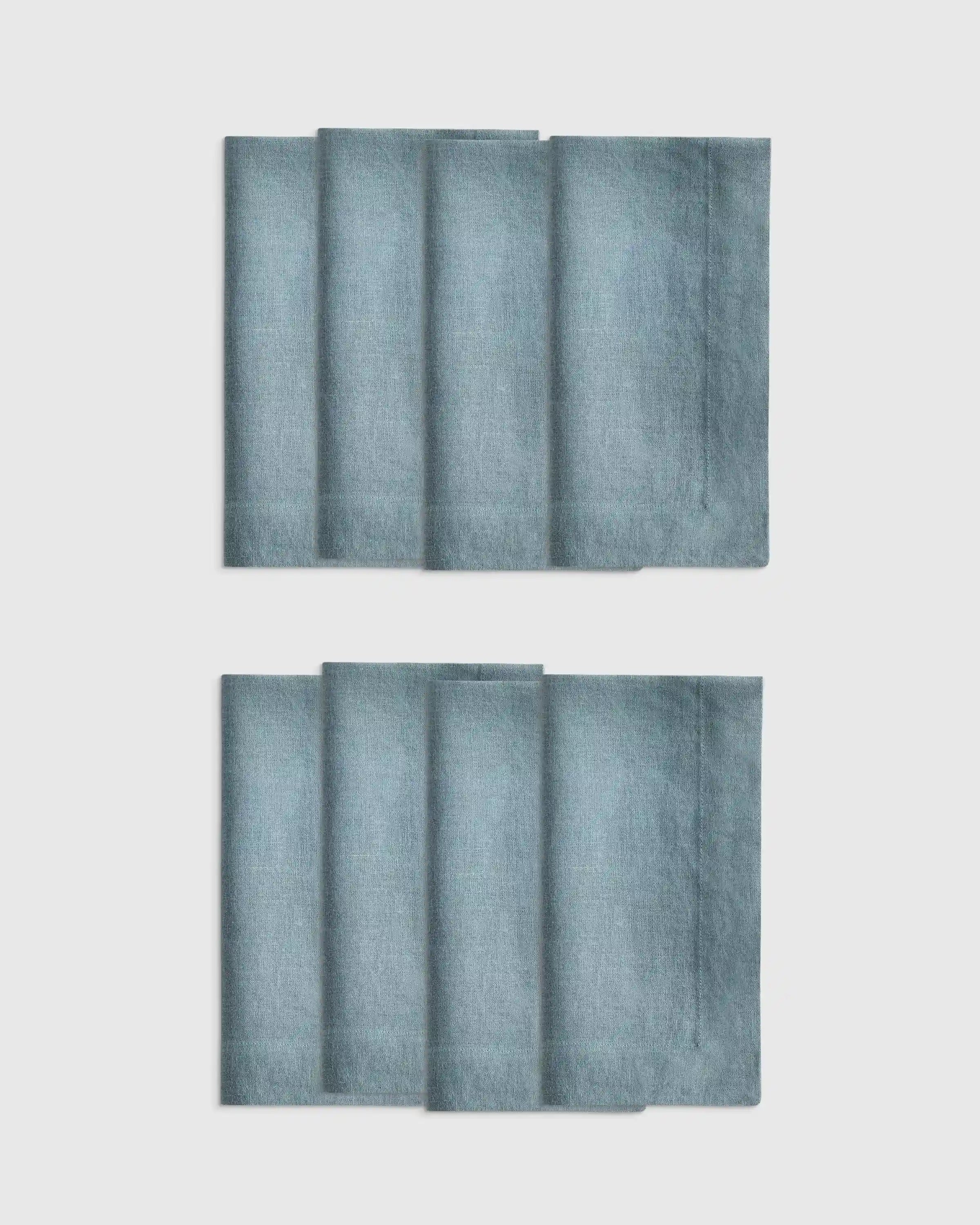 European Linen Wide-Hem Napkins, Set of 8