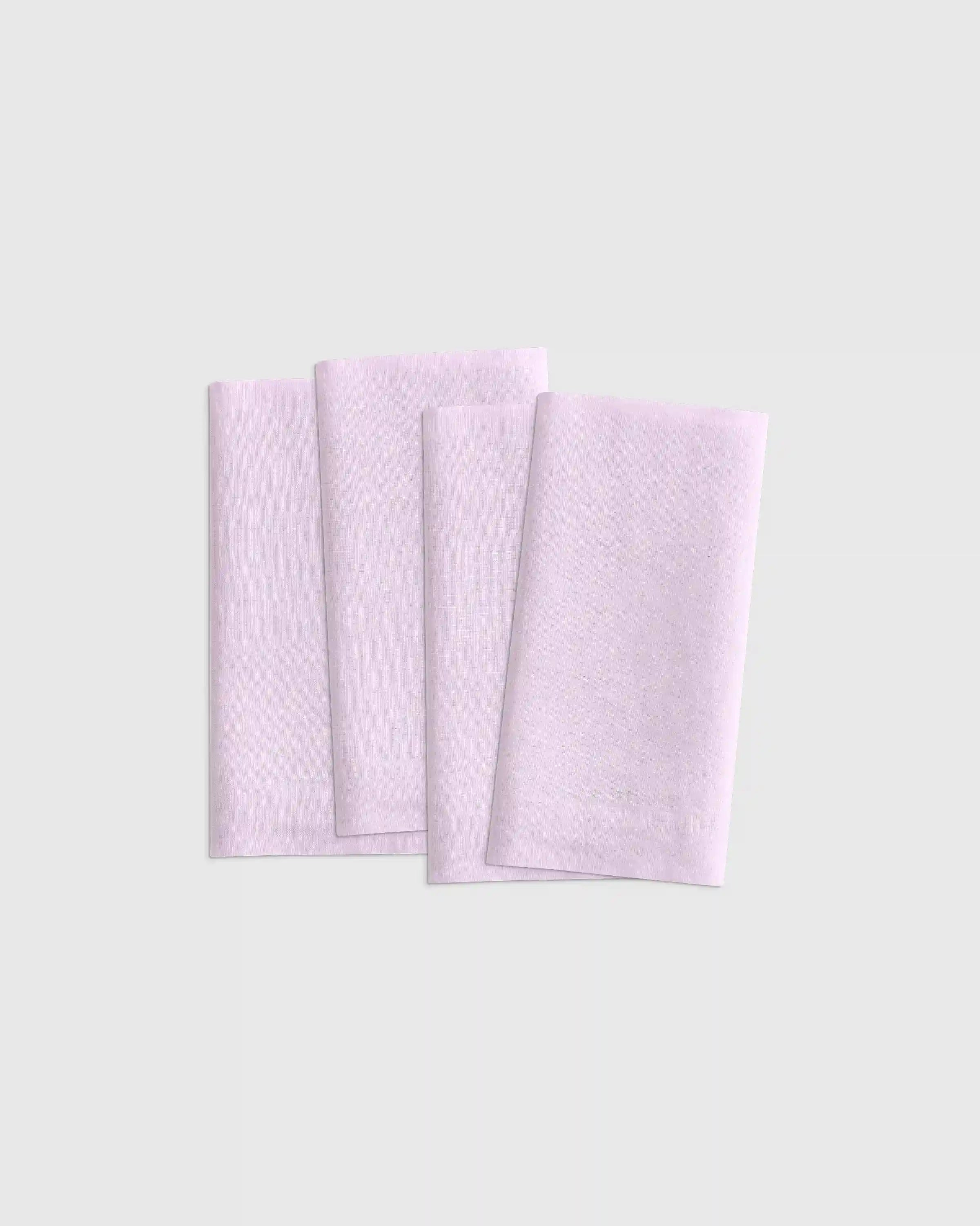 European Linen Wide-Hem Napkins, Set of 4