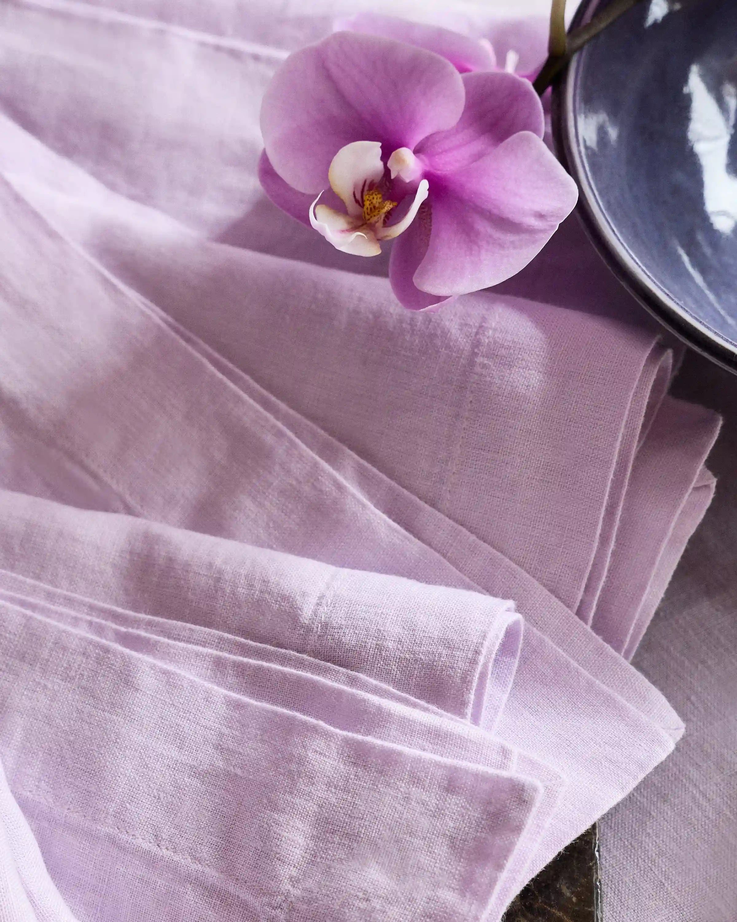 European Linen Wide-Hem Napkins, Set of 12