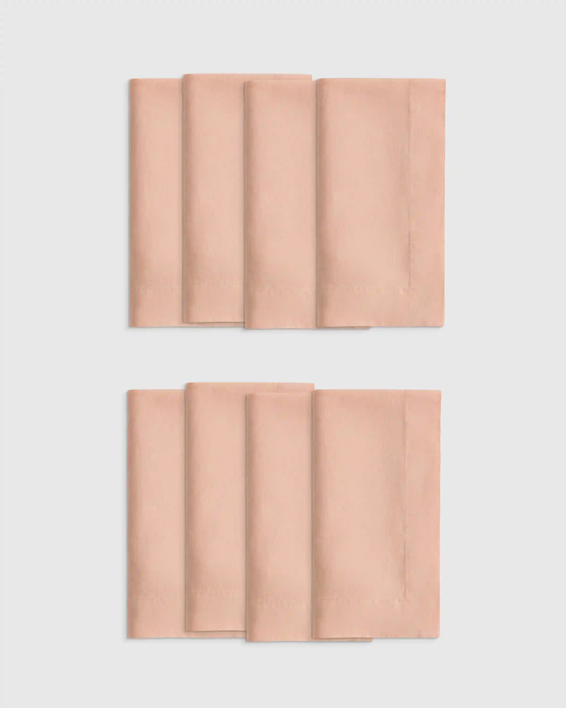 European Linen Wide-Hem Napkins, Set of 8