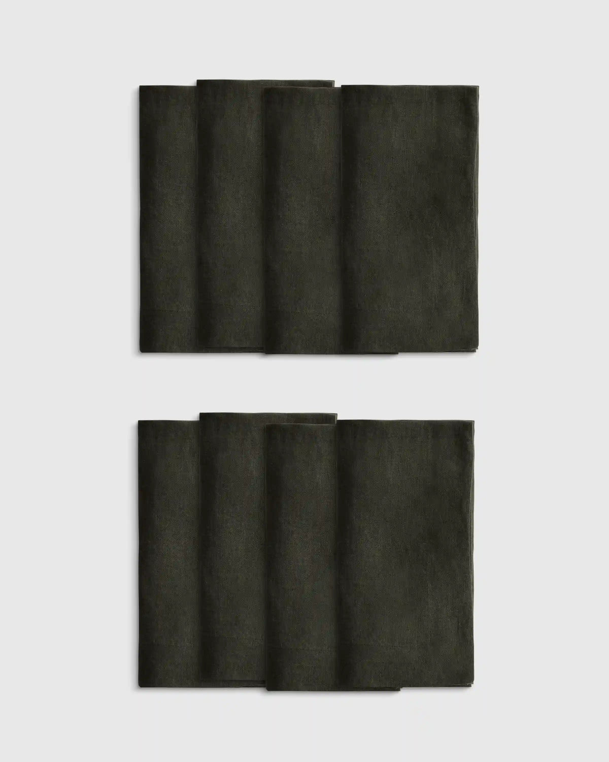 European Linen Wide-Hem Napkins, Set of 8