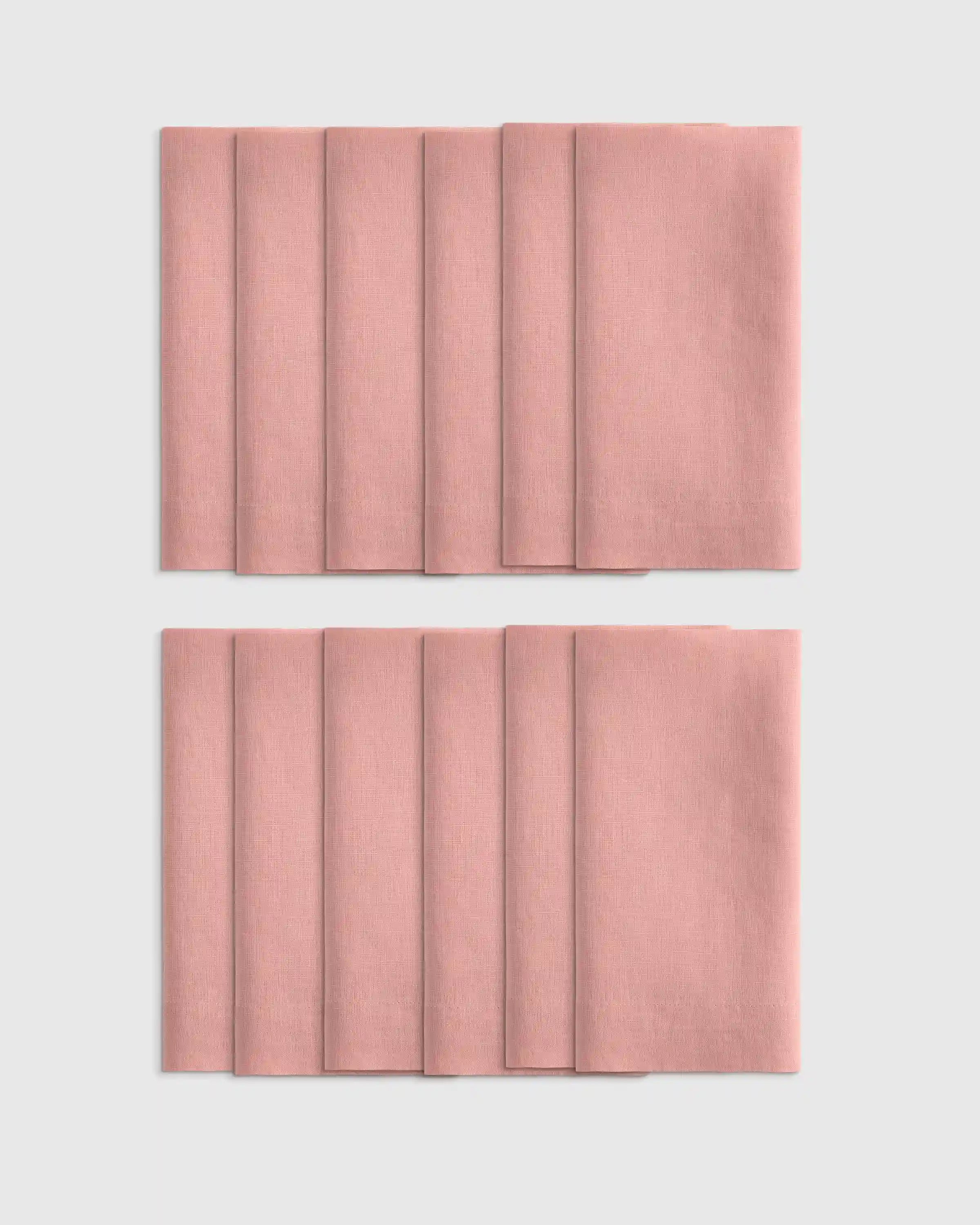 European Linen Wide-Hem Napkins, Set of 12