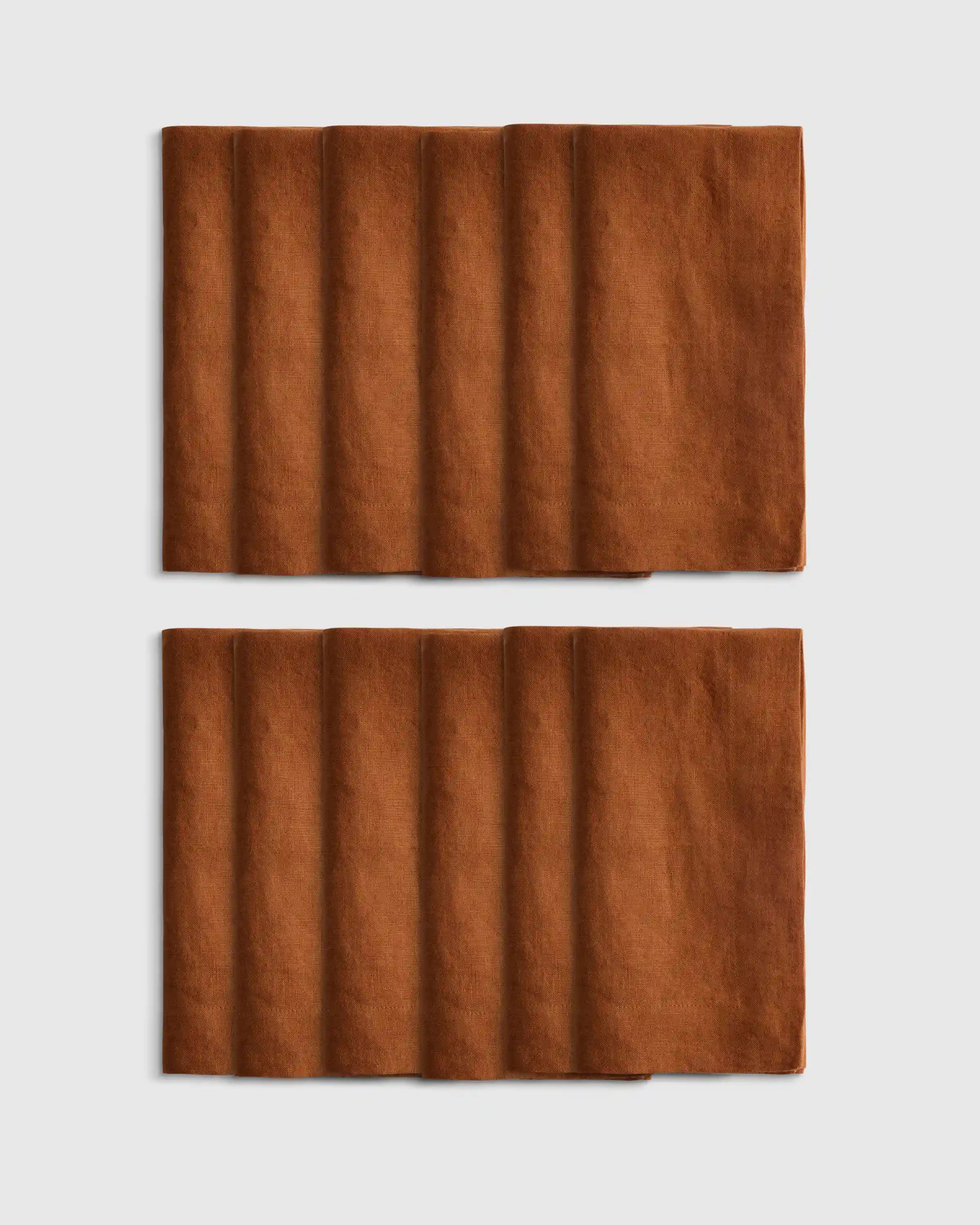 European Linen Wide-Hem Napkins, Set of 12