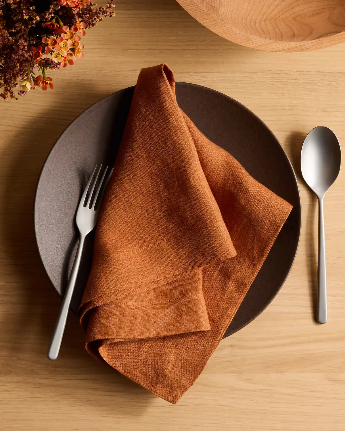 European Linen Wide-Hem Napkins, Set of 12