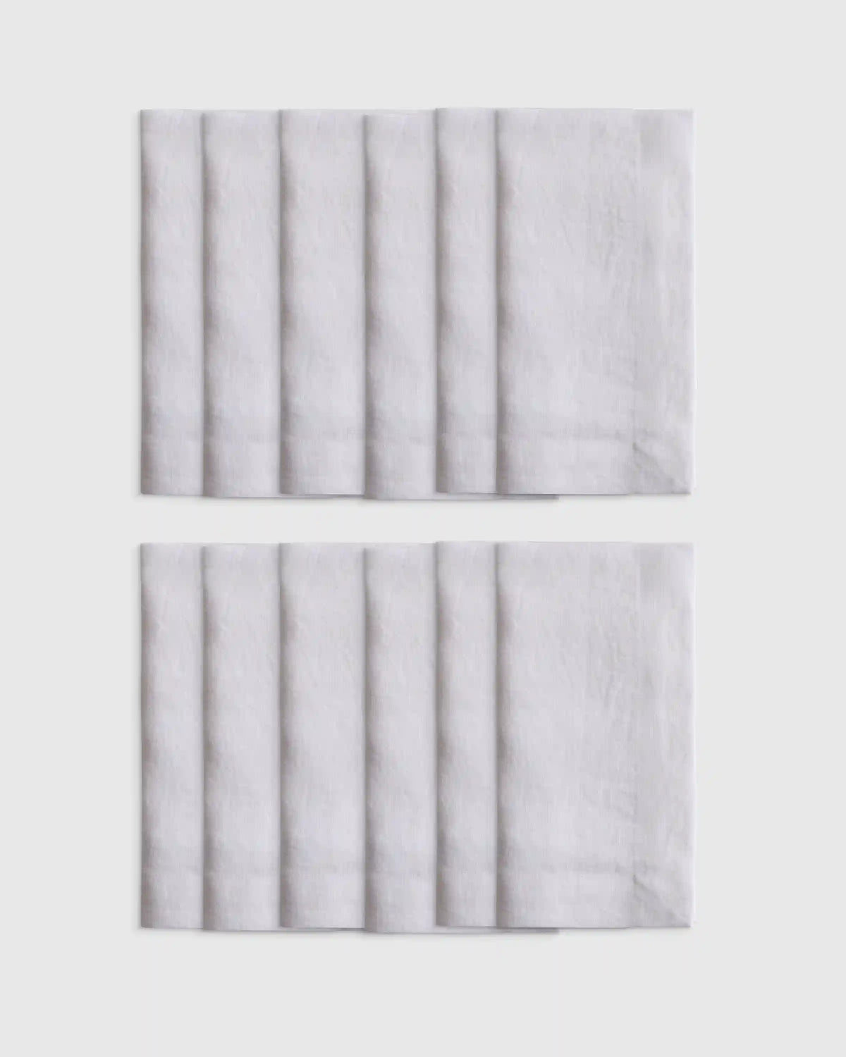 European Linen Wide-Hem Napkins, Set of 12