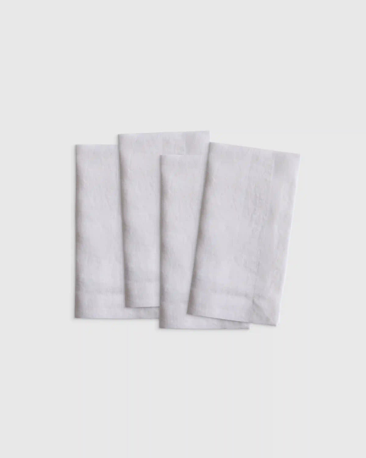 European Linen Wide-Hem Napkins, Set of 4