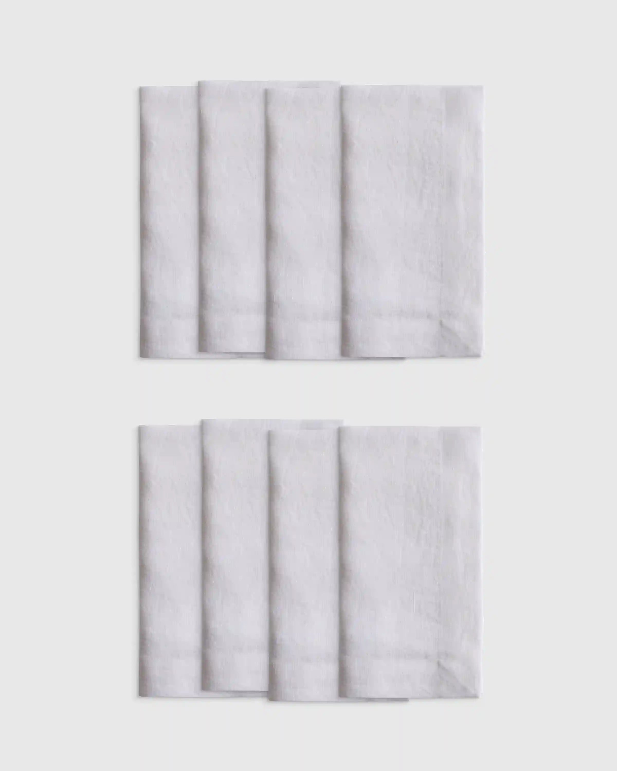 European Linen Wide-Hem Napkins, Set of 8