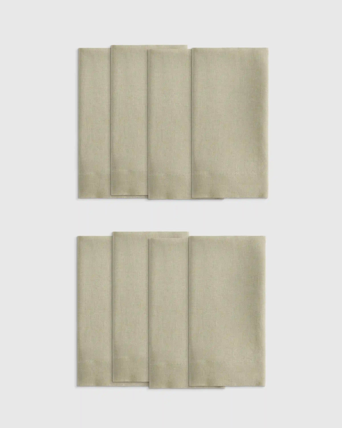 European Linen Wide-Hem Napkins, Set of 8