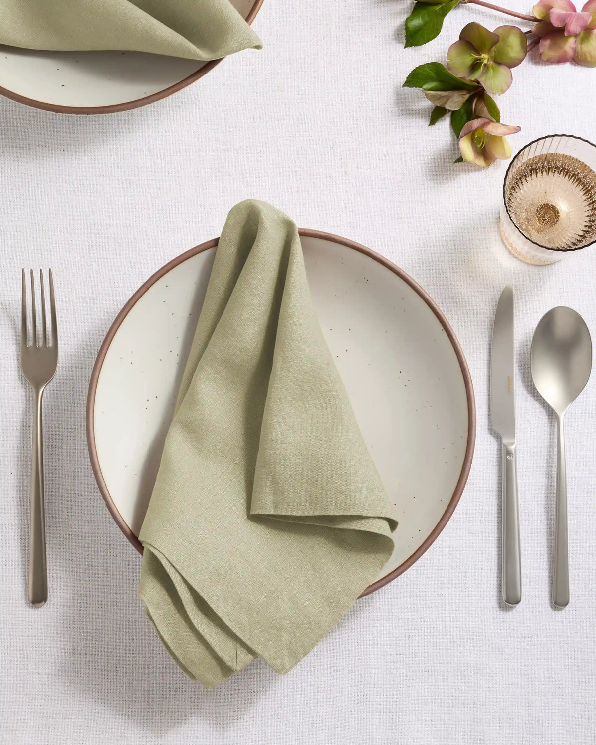 European Linen Wide-Hem Napkins, Set of 4
