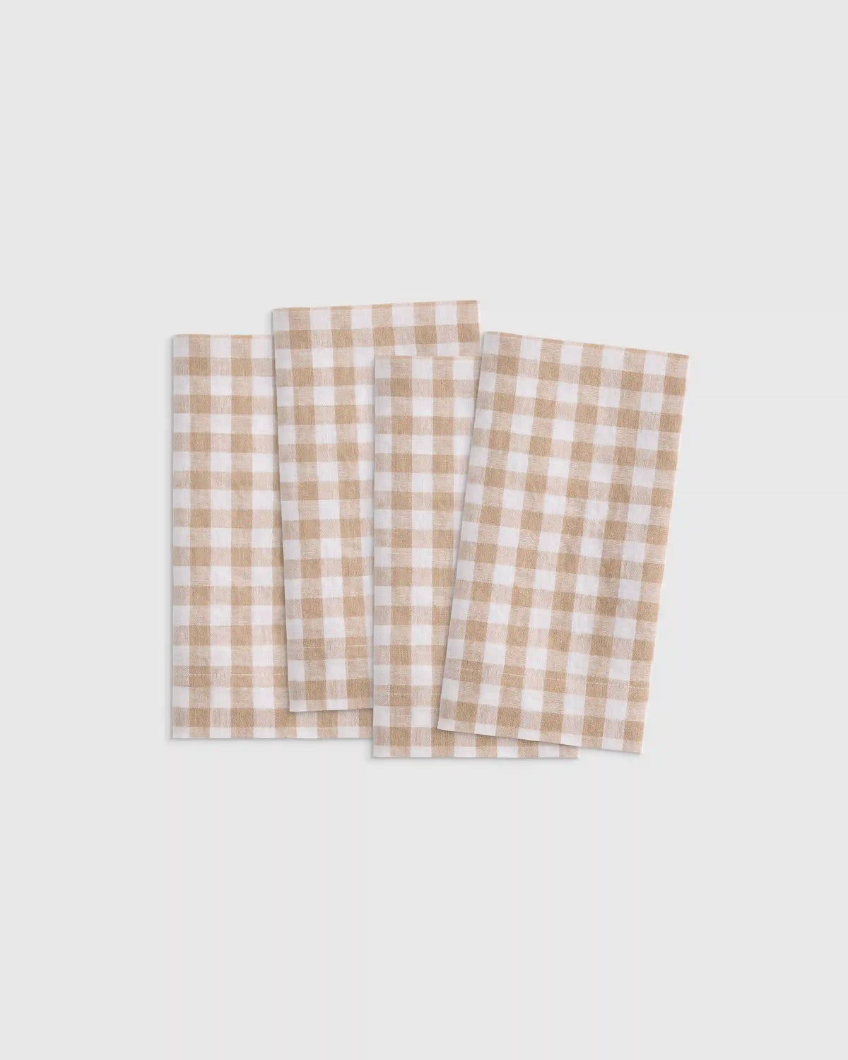 European Linen Wide-Hem Napkins, Set of 4