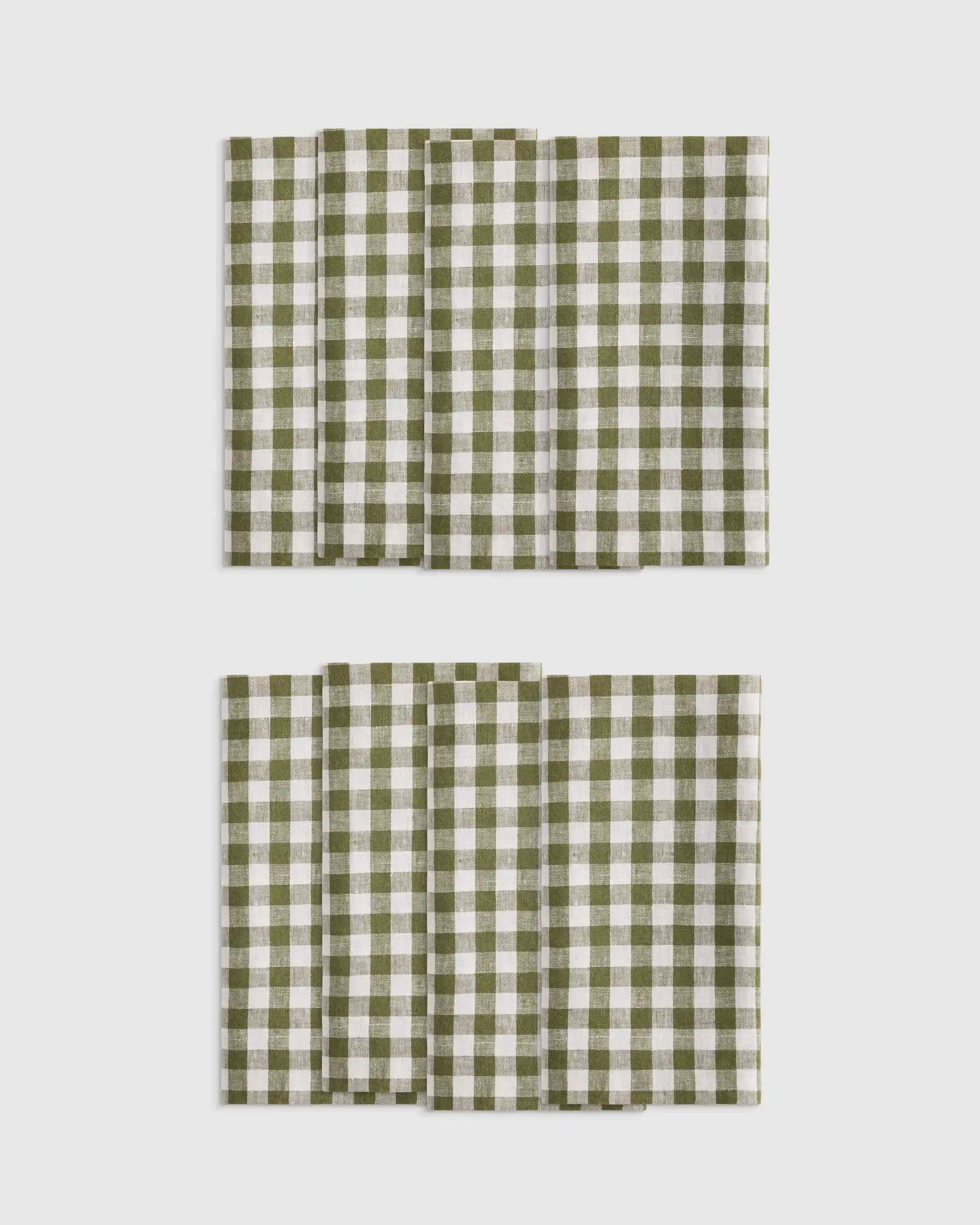 European Linen Wide-Hem Napkins, Set of 8