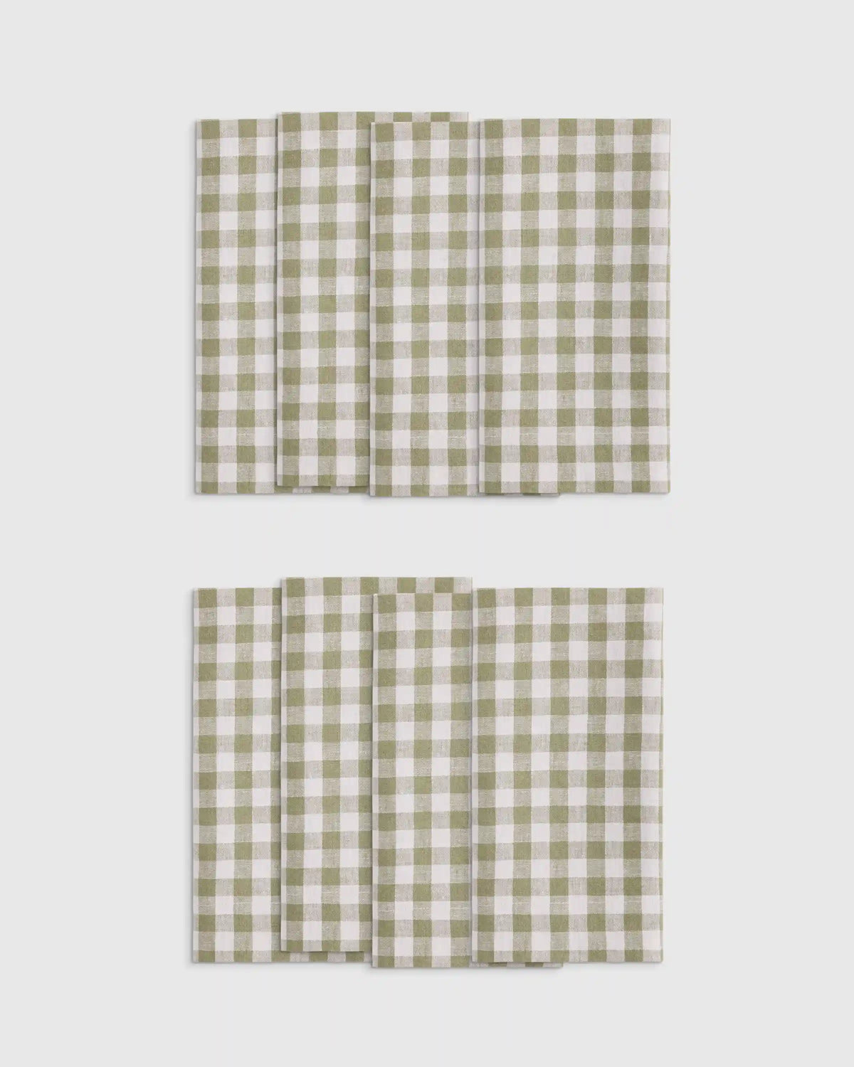 European Linen Wide-Hem Napkins, Set of 8