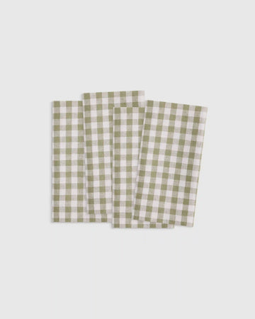 European Linen Wide-Hem Napkins, Set of 4