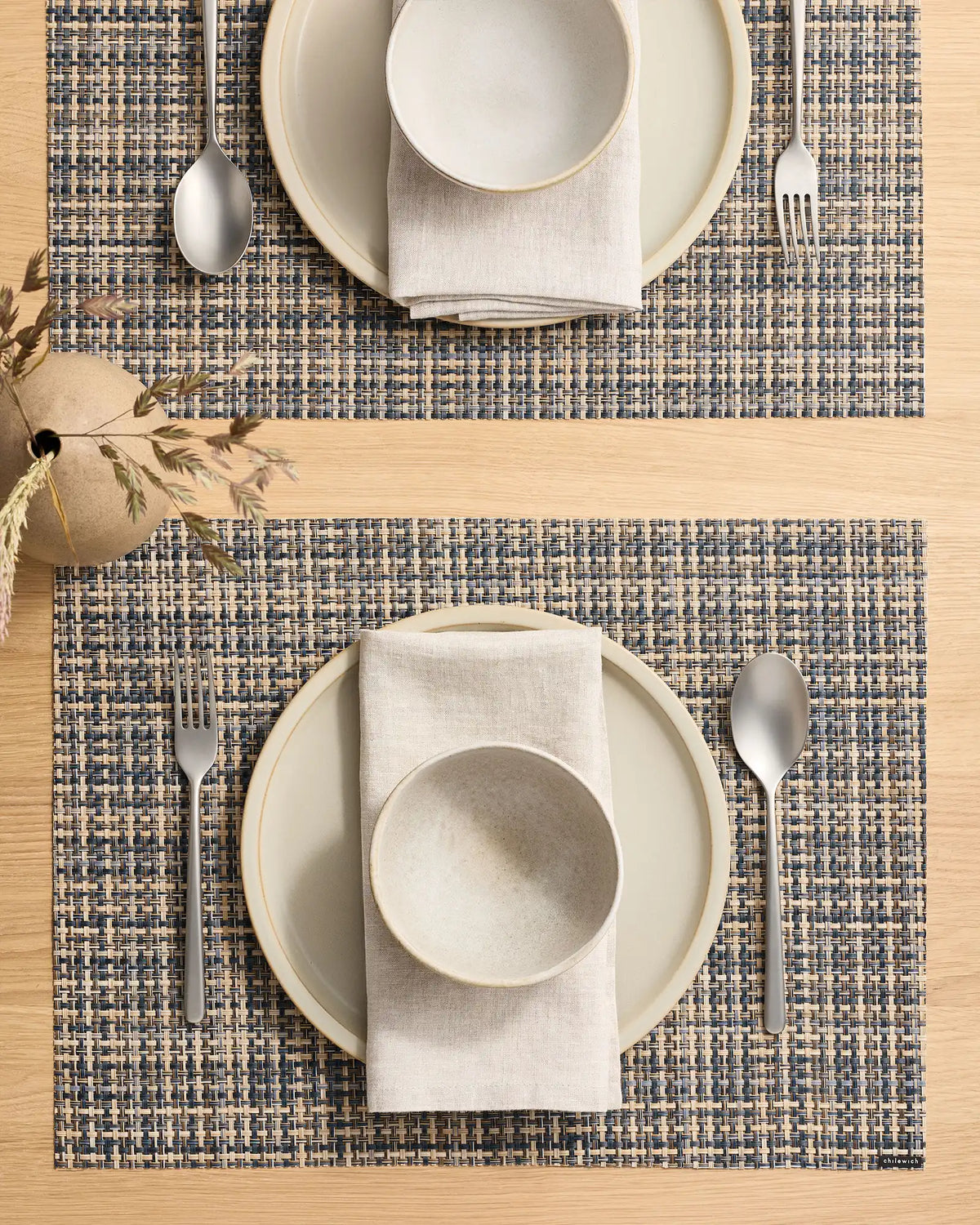 Basketweave Easy-Care Rectangular Placemat, Set of 4 by Chilewich