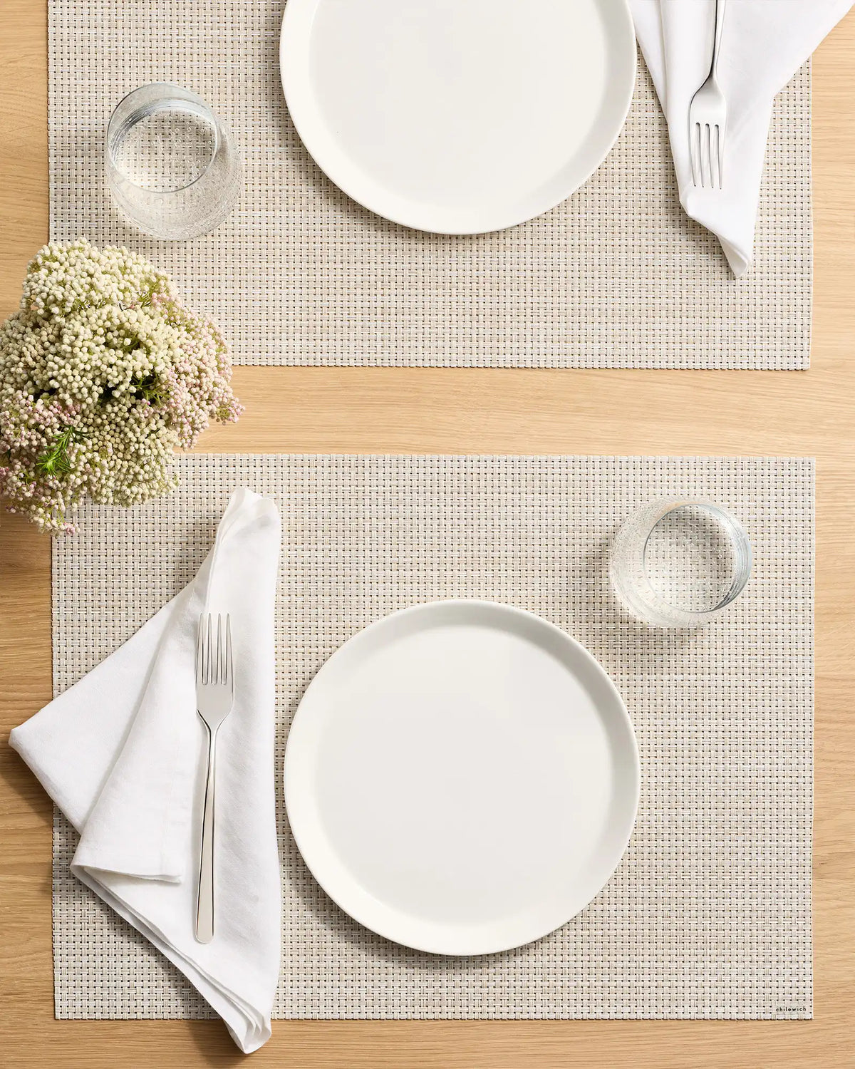 Basketweave Easy-Care Rectangular Placemat, Set of 4 by Chilewich