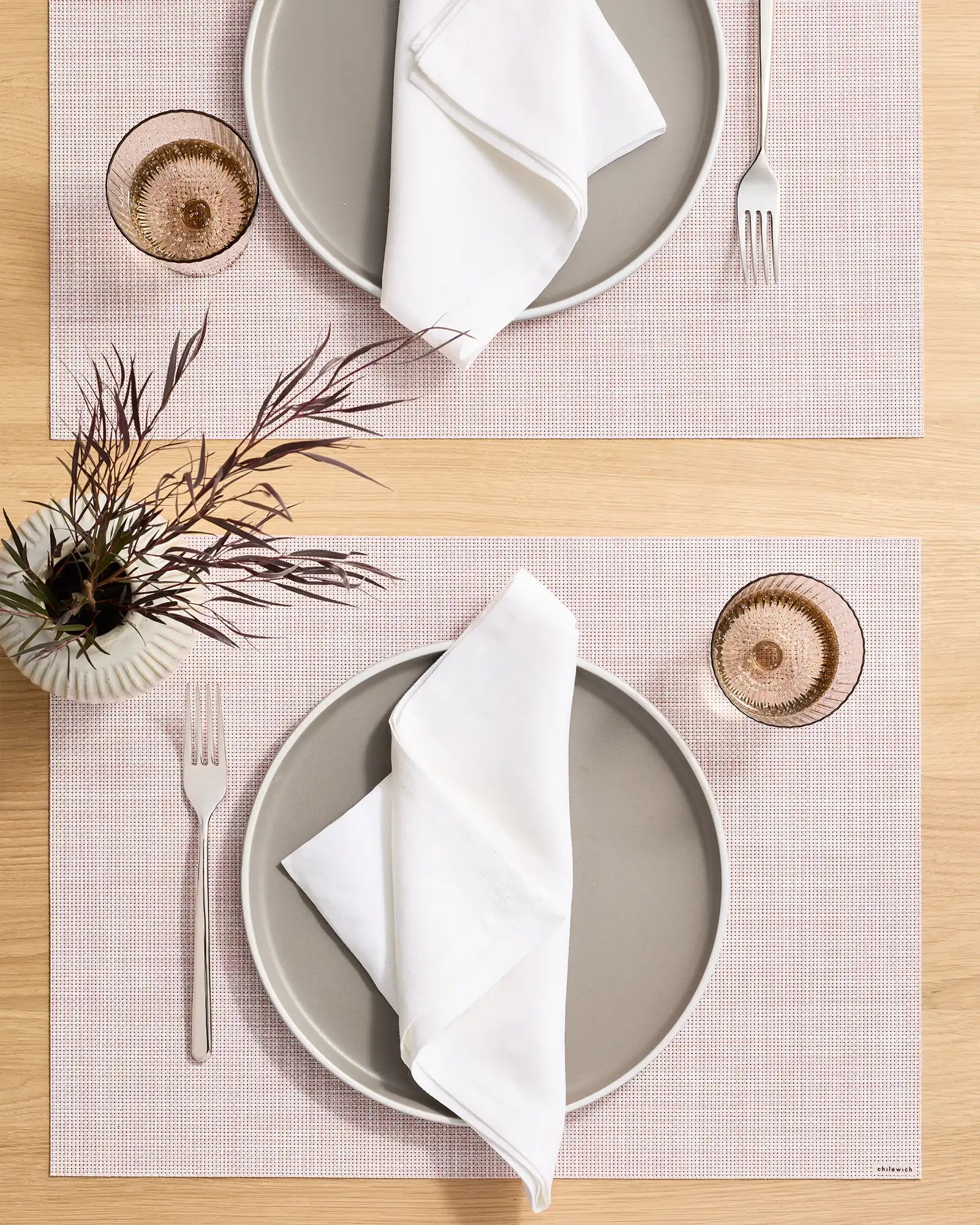 Mini Basketweave Easy-Care Rectangular Placemat, Set of 4 by Chilewich