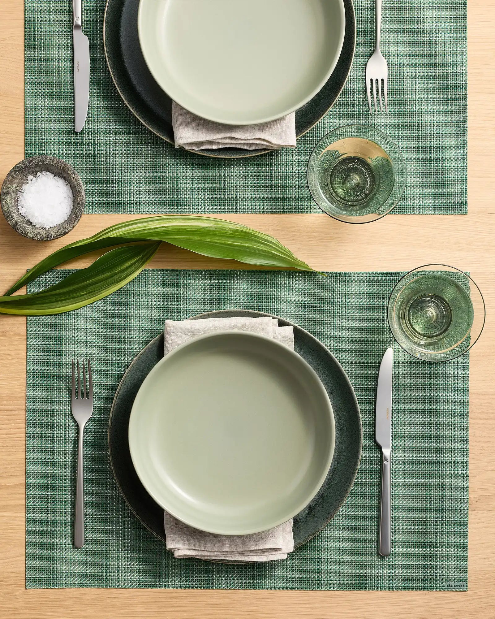 Mini Basketweave Easy-Care Rectangular Placemat, Set of 4 by Chilewich