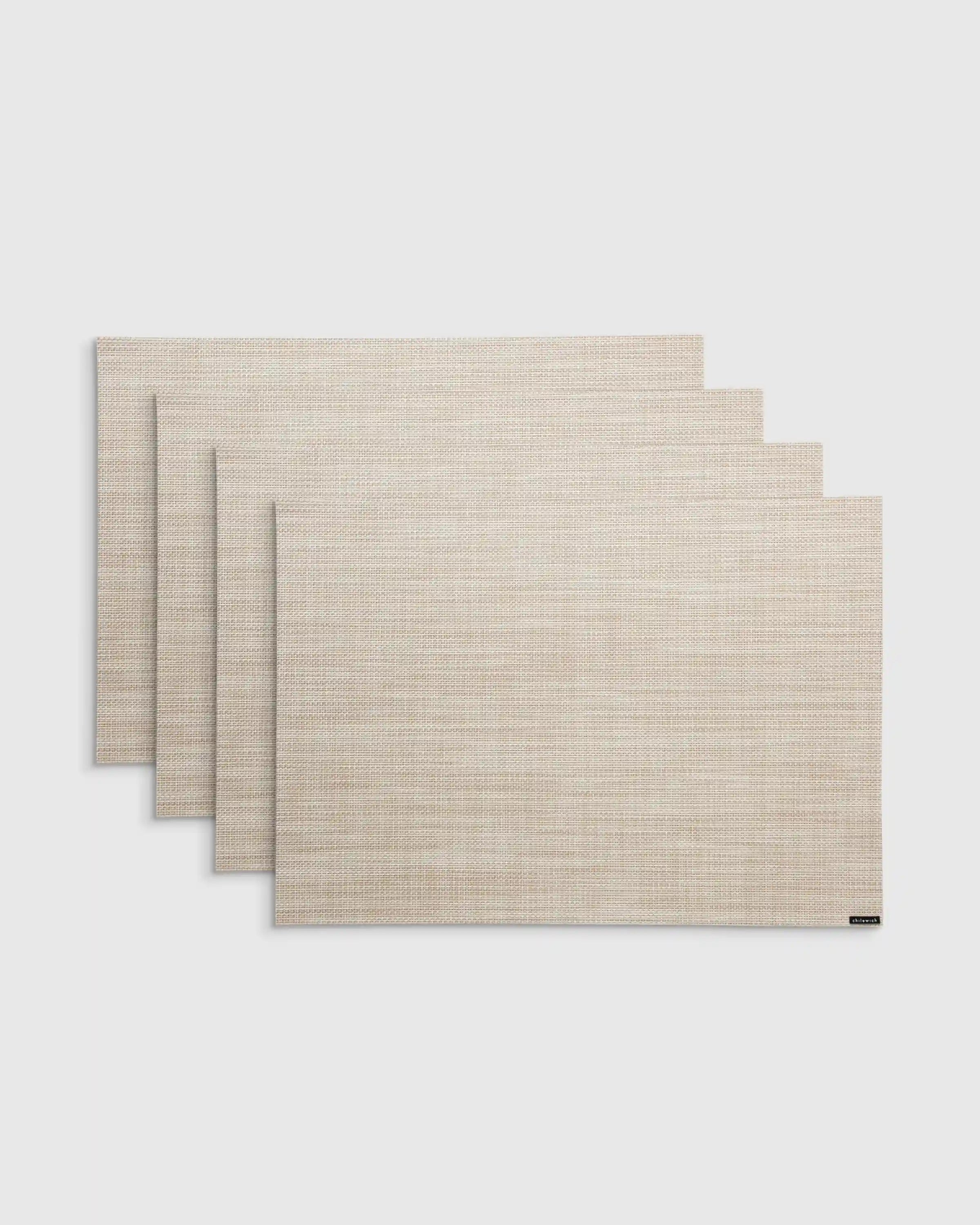 Mini Basketweave Easy-Care Rectangular Placemat, Set of 4 by Chilewich